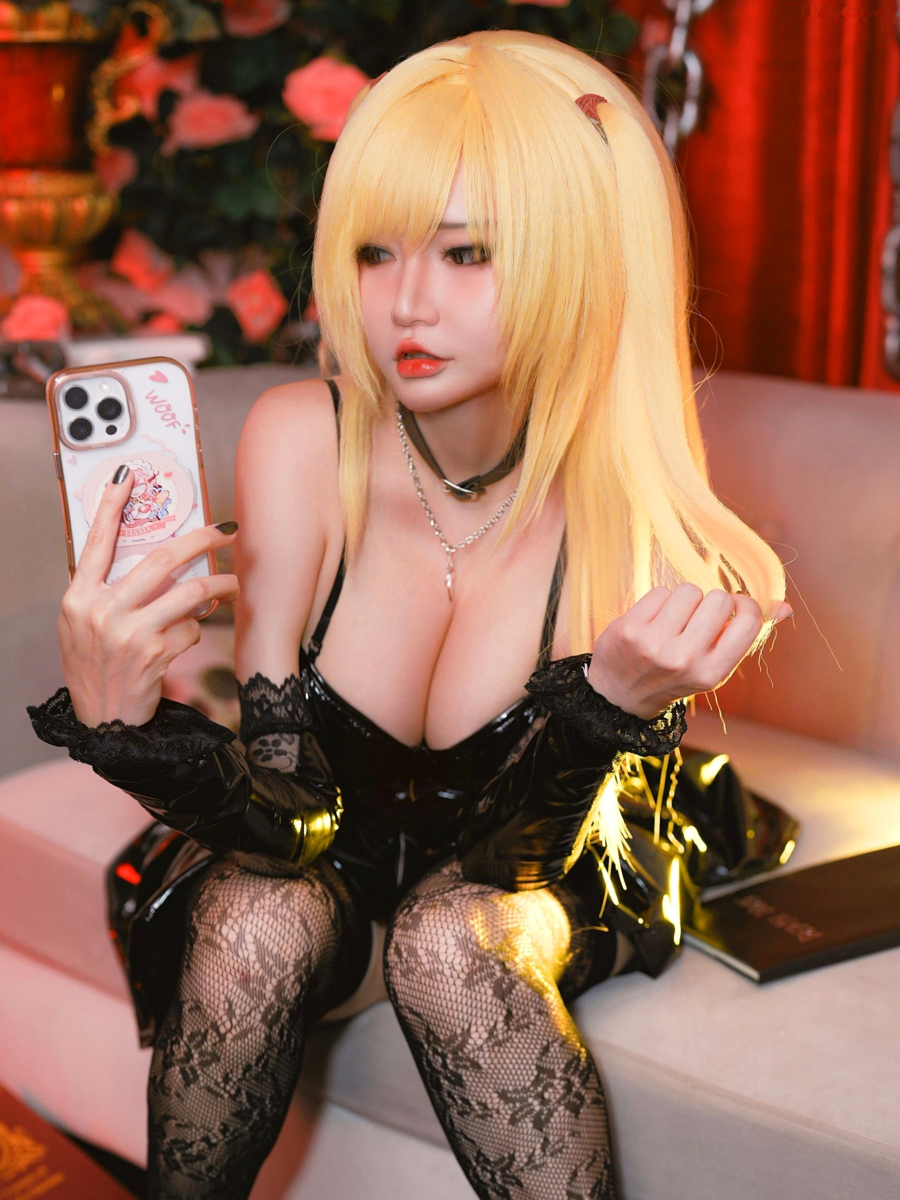 Potato-Godzilla-Misa-Amane-死亡笔记-弥海砂 暗黑哥特风性感COS角色扮演私房写真