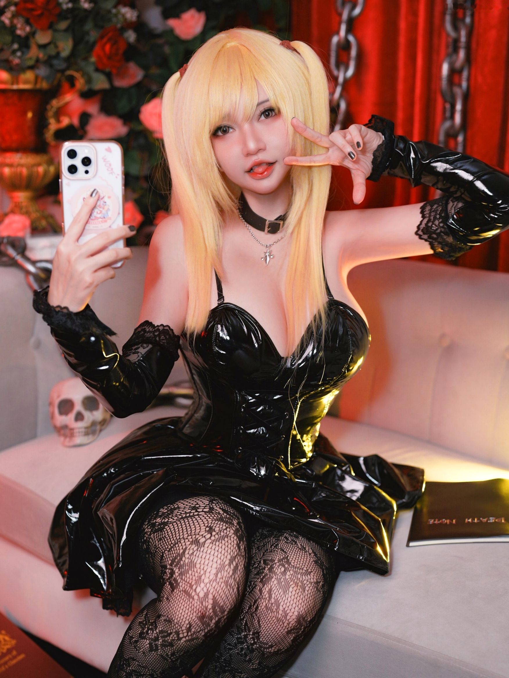 Potato-Godzilla-Misa-Amane-死亡笔记-弥海砂 暗黑哥特风性感COS角色扮演私房写真