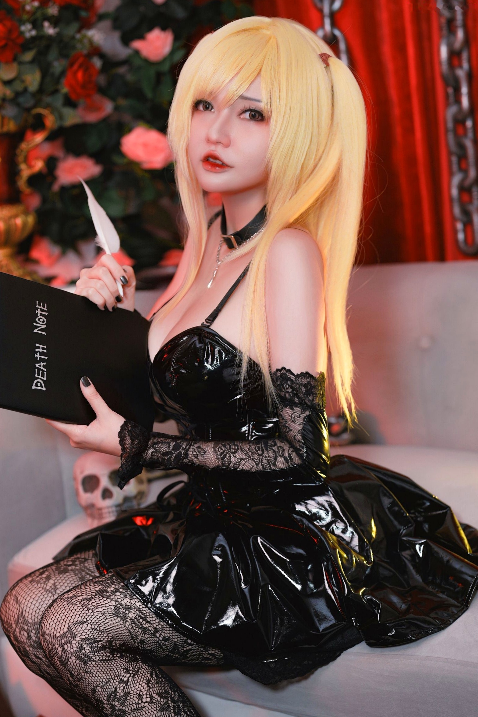 Potato-Godzilla-Misa-Amane-死亡笔记-弥海砂 暗黑哥特风性感COS角色扮演私房写真