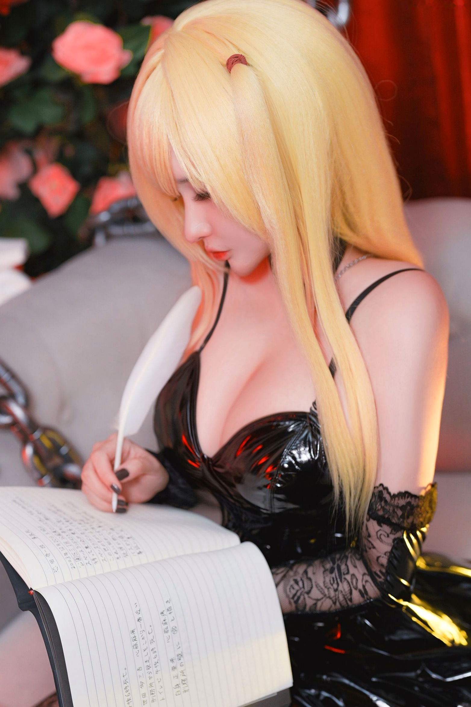 Potato-Godzilla-Misa-Amane-死亡笔记-弥海砂 暗黑哥特风性感COS角色扮演私房写真
