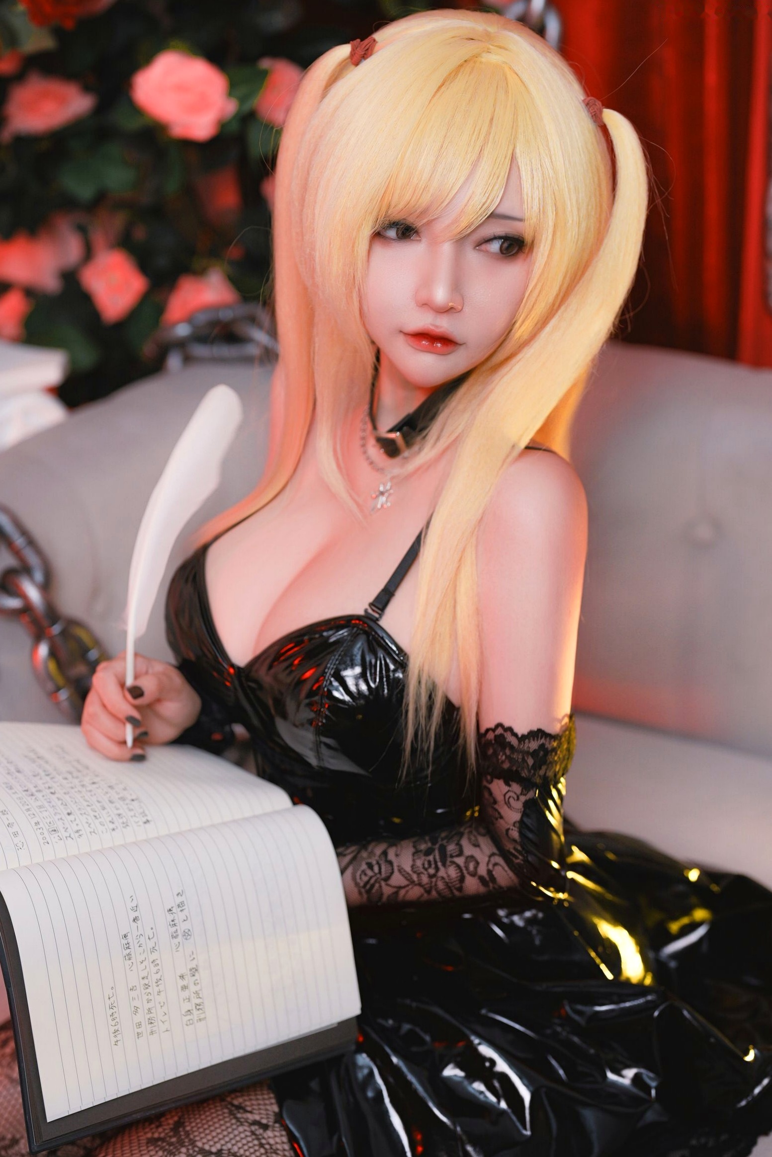Potato-Godzilla-Misa-Amane-死亡笔记-弥海砂 暗黑哥特风性感COS角色扮演私房写真
