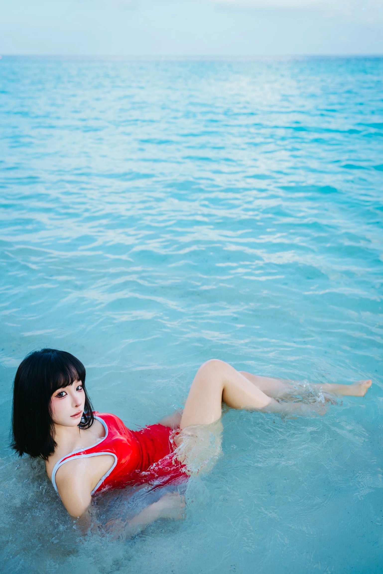 蠢沫沫2025年12月自拍 海边沙滩泳衣与性感内衣私房写真