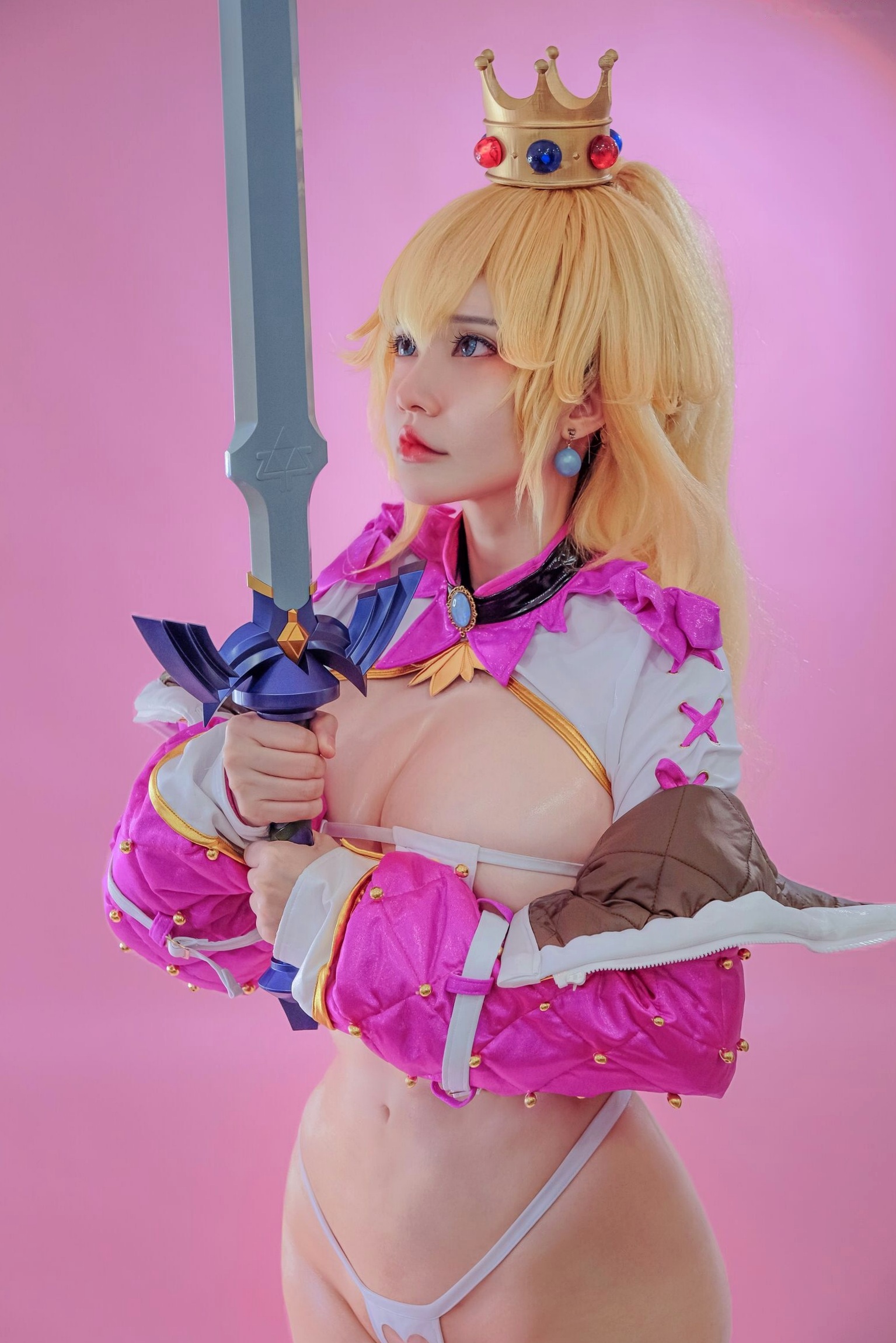 Potato-Godzilla-Peach-Gamer-Girl 碧姬公主电竞女孩COS大尺度性感写真