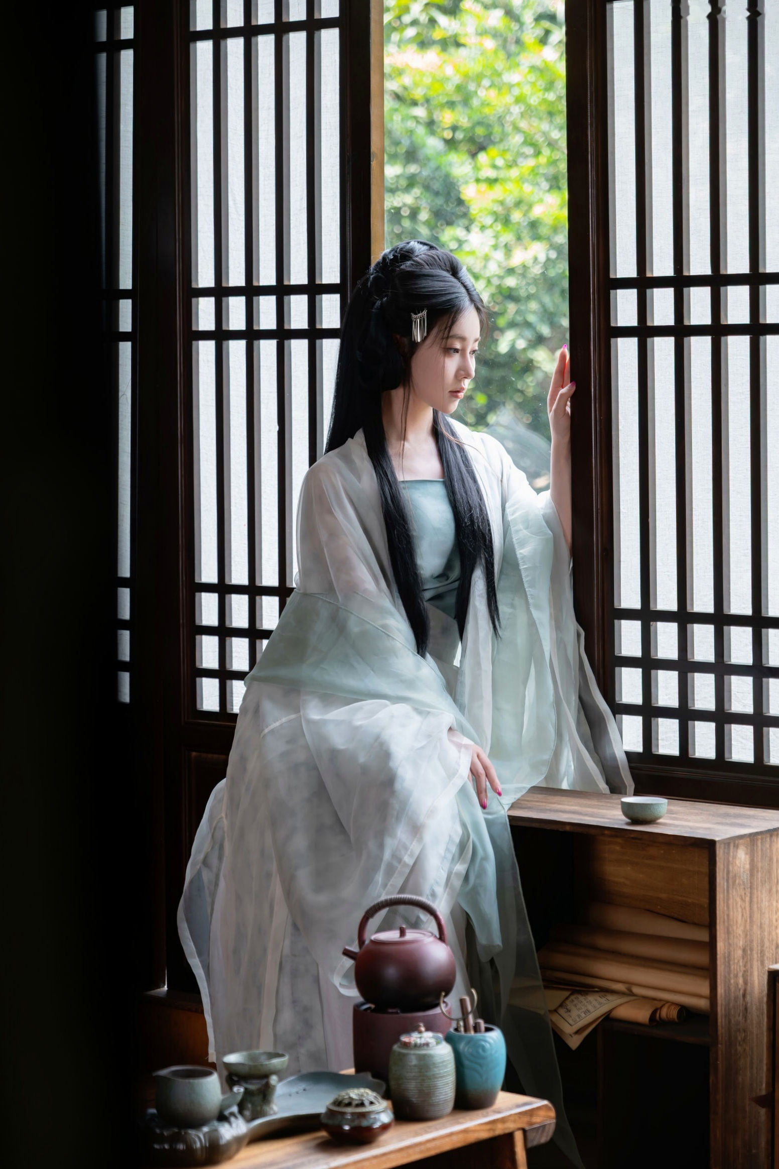 年年 - 浣溪沙 古风薄纱大尺度私房写真 极品女神性感诱惑