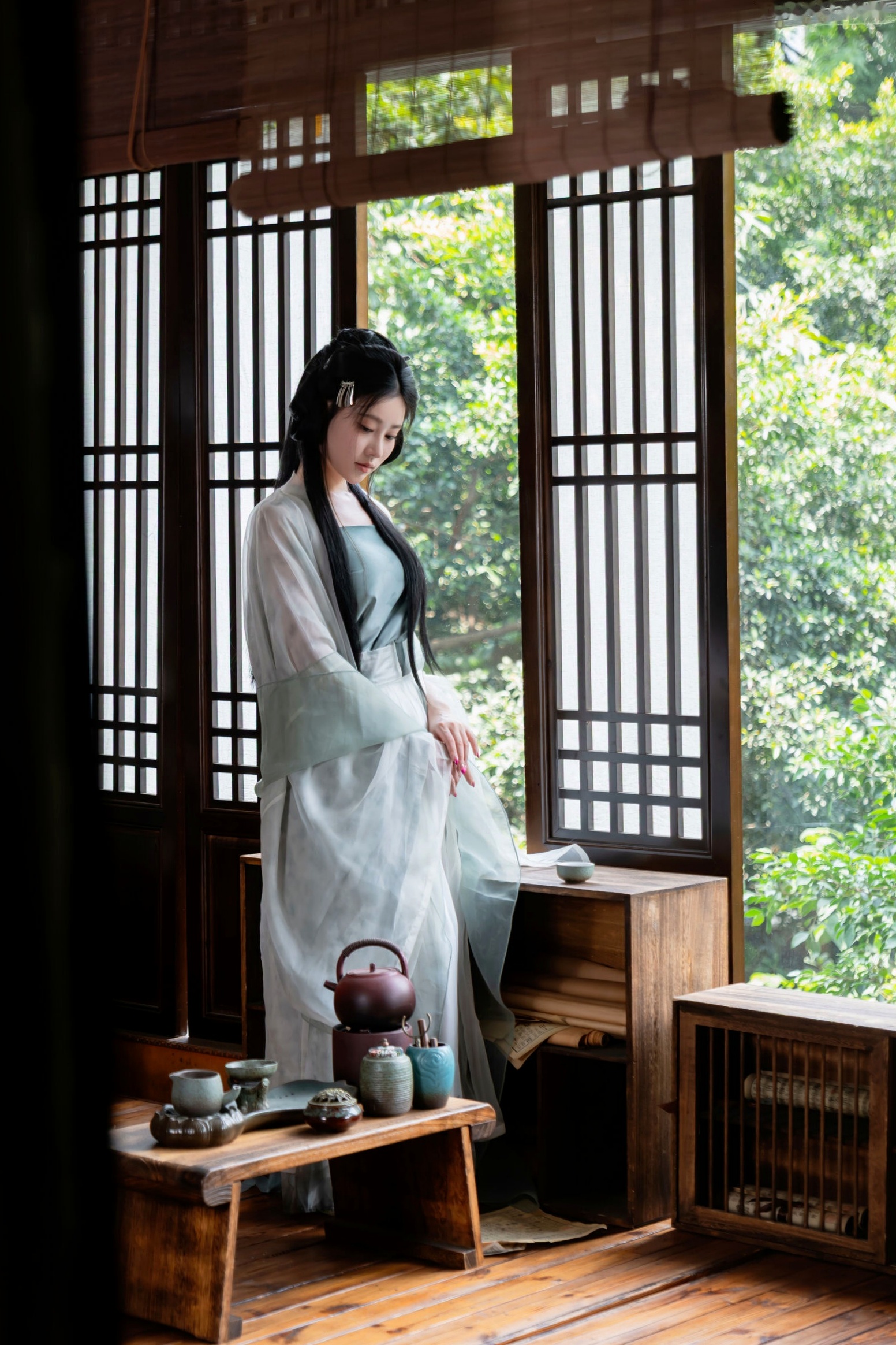 年年 - 浣溪沙 古风薄纱大尺度私房写真 极品女神性感诱惑