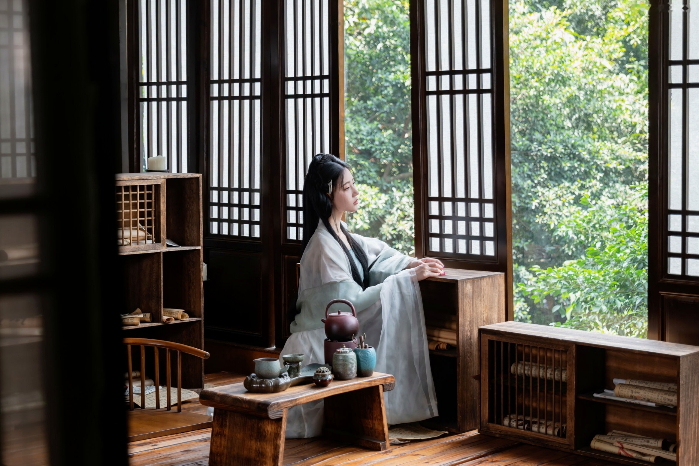 年年 - 浣溪沙 古风薄纱大尺度私房写真 极品女神性感诱惑