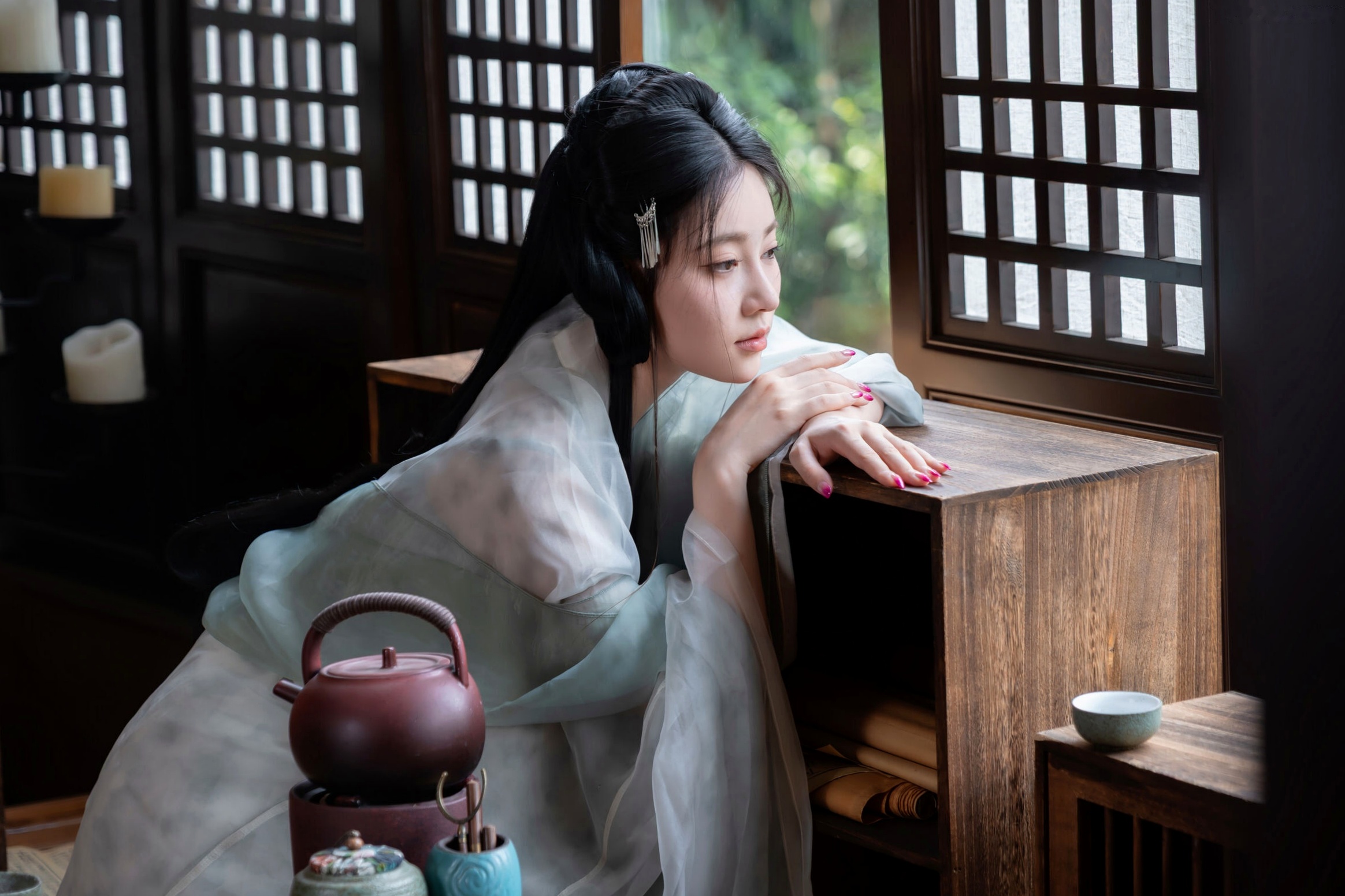 年年 - 浣溪沙 古风薄纱大尺度私房写真 极品女神性感诱惑