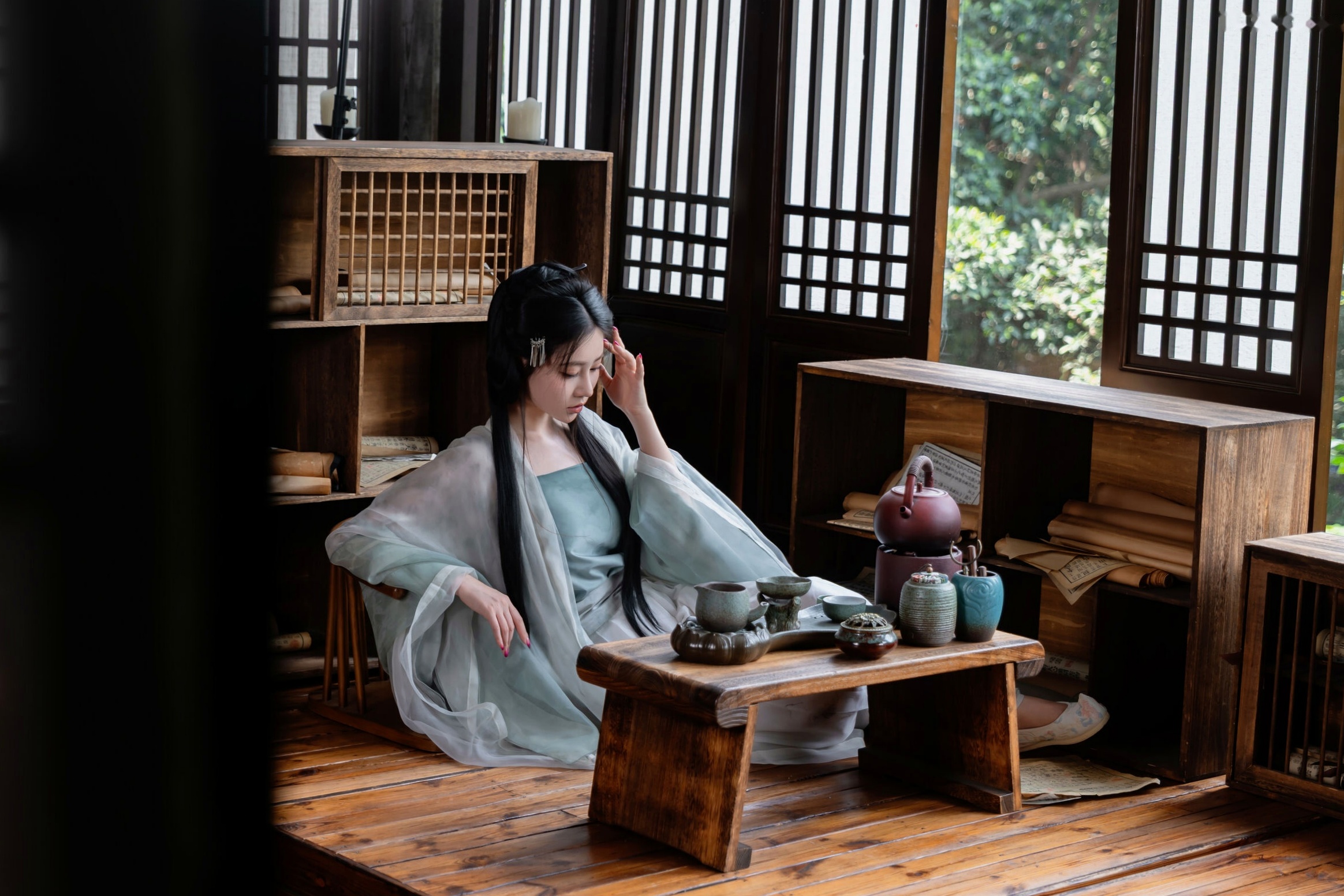 年年 - 浣溪沙 古风薄纱大尺度私房写真 极品女神性感诱惑