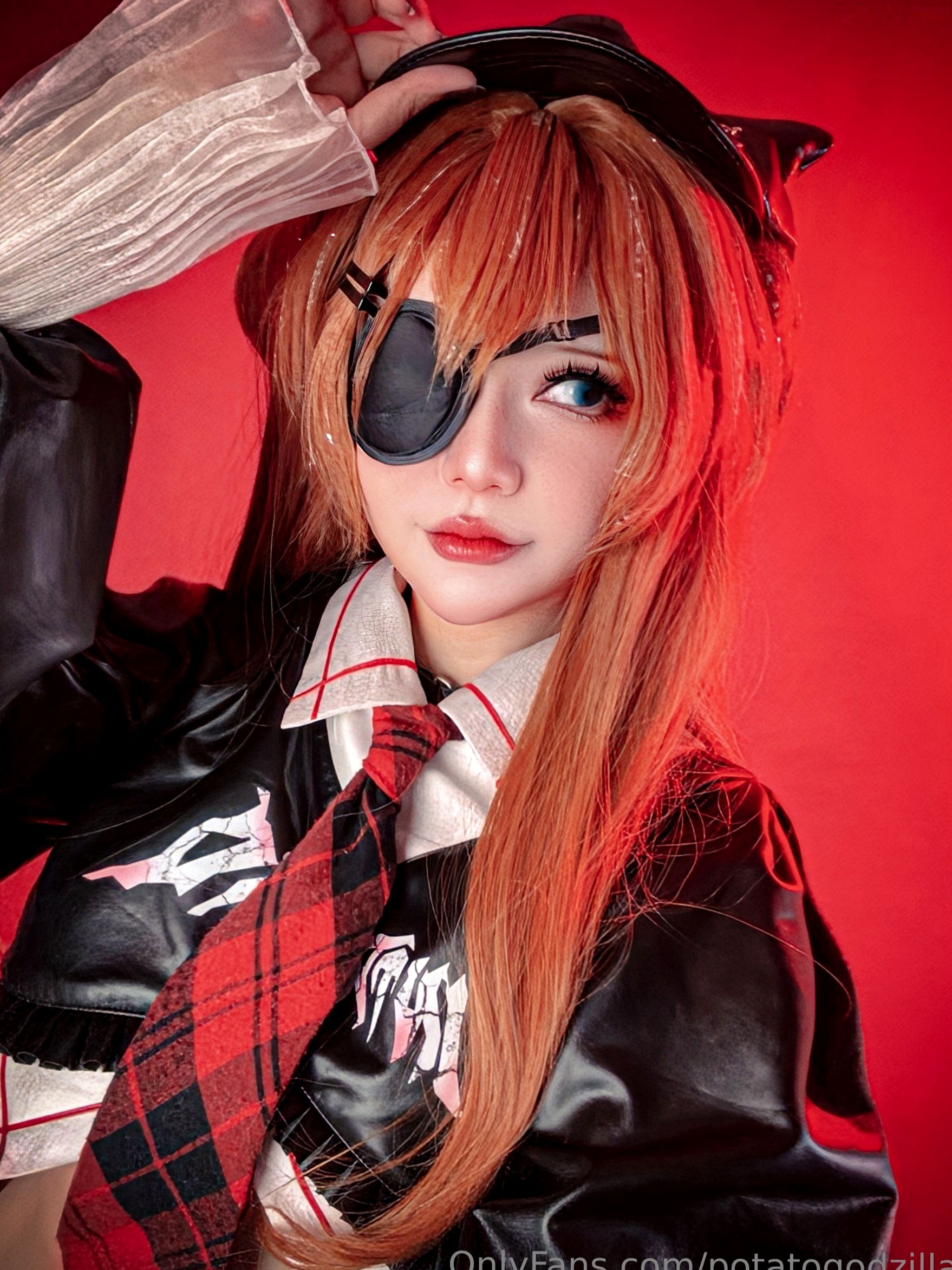 Potato-Godzilla-Asuka-新世纪福音战士·明日香独眼Cosplay大尺度性感私房写真