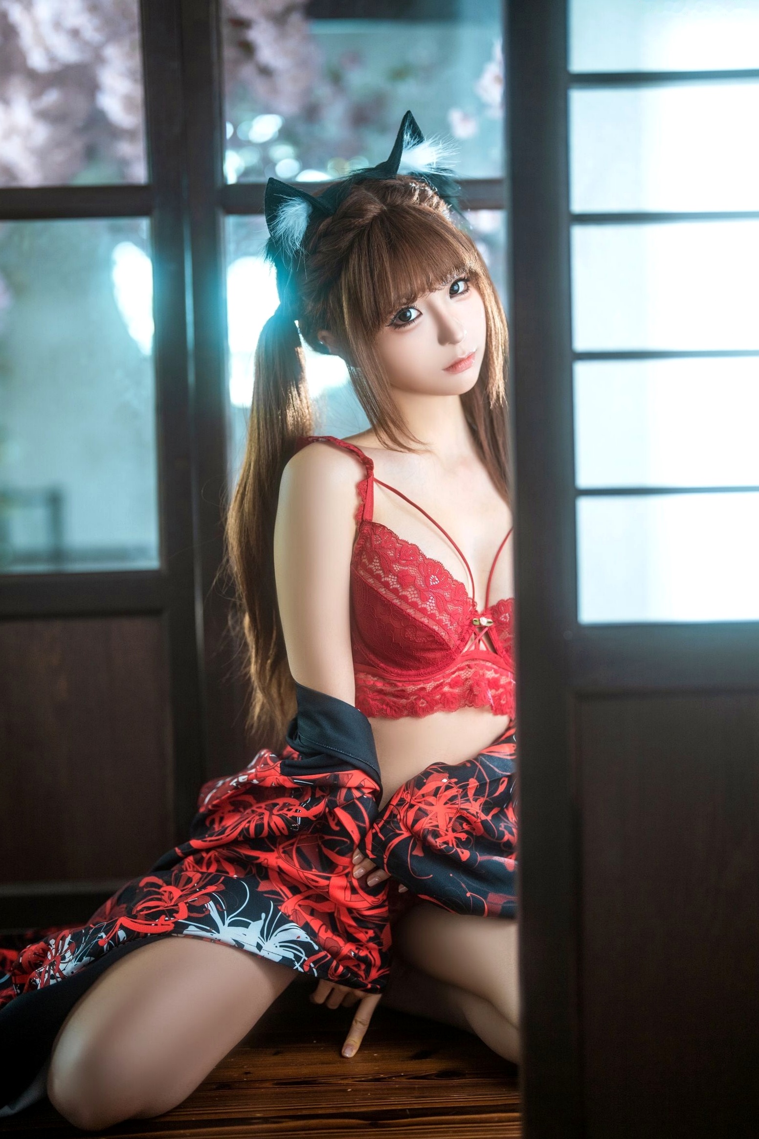 蠢沫沫《捆绑和服》日式风情私房性感内衣写真