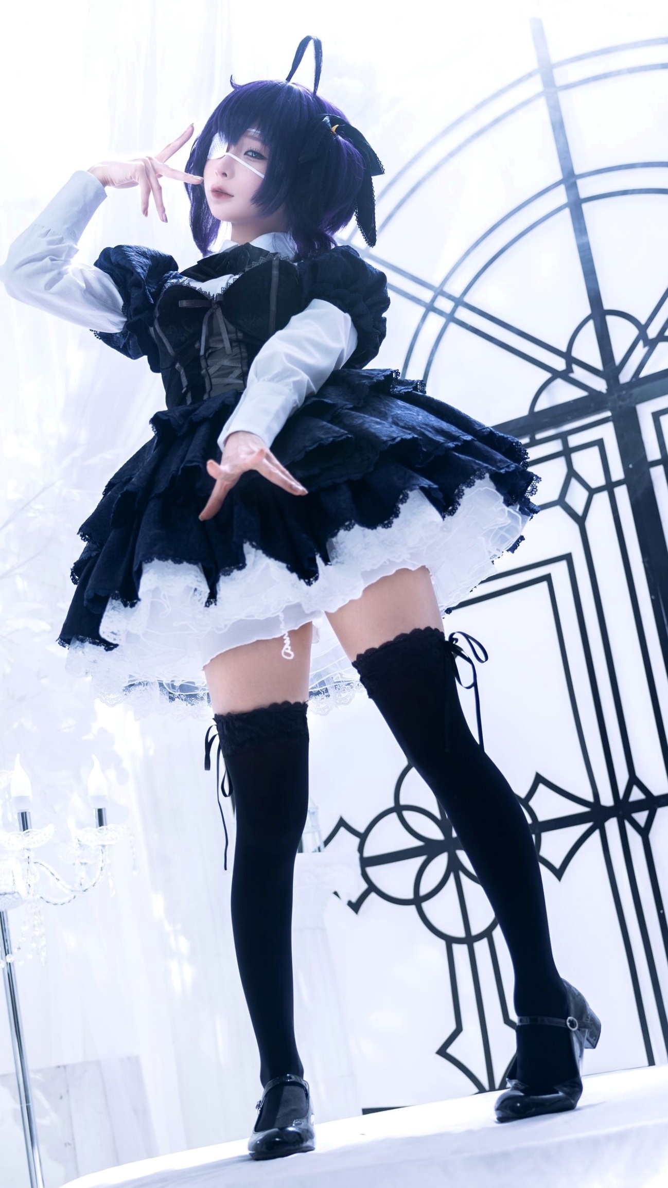 蠢沫沫-教主-六花原皮 梦幻哥特萝莉中二病邪王真眼Cosplay写真