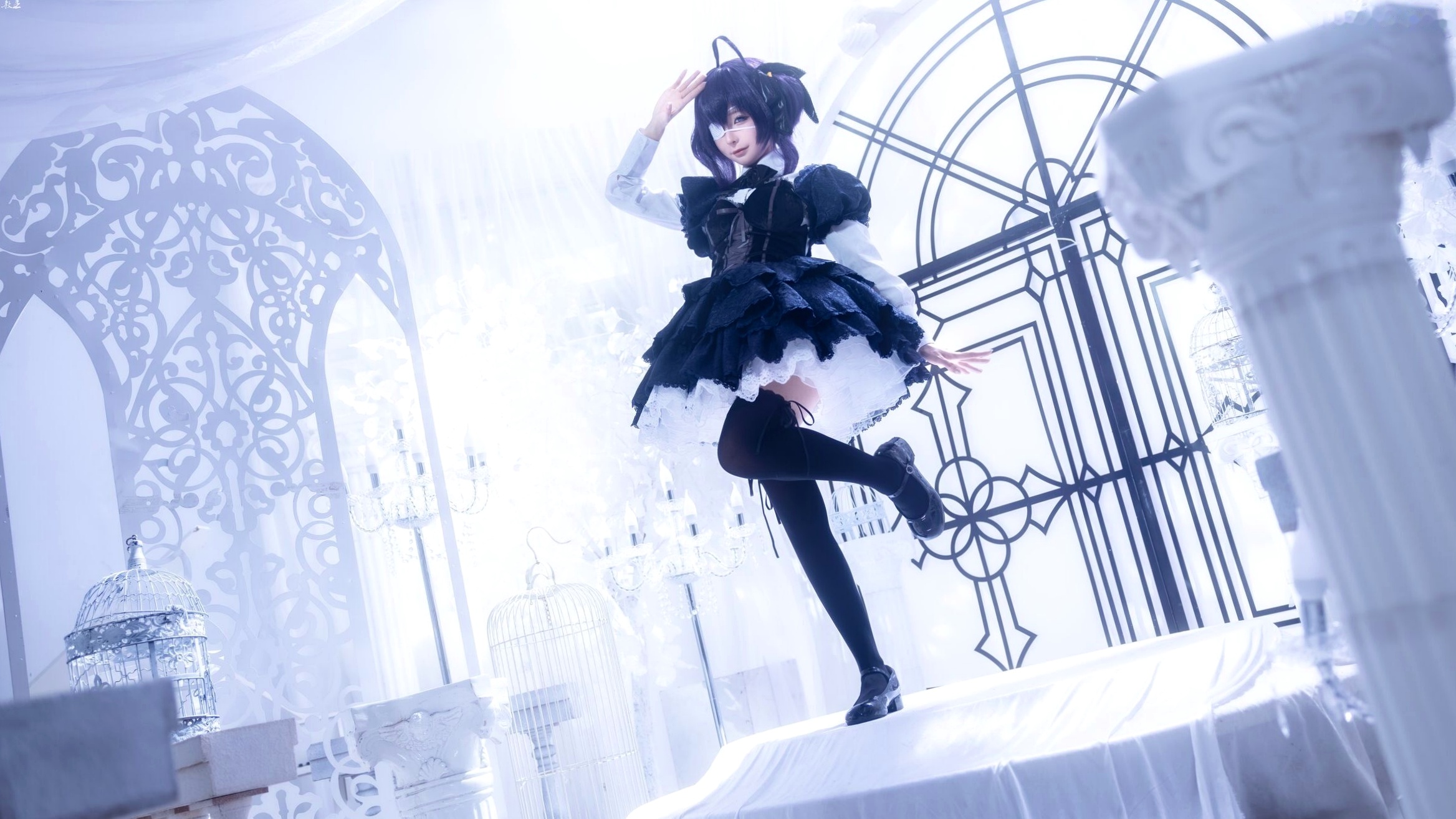 蠢沫沫-教主-六花原皮 梦幻哥特萝莉中二病邪王真眼Cosplay写真