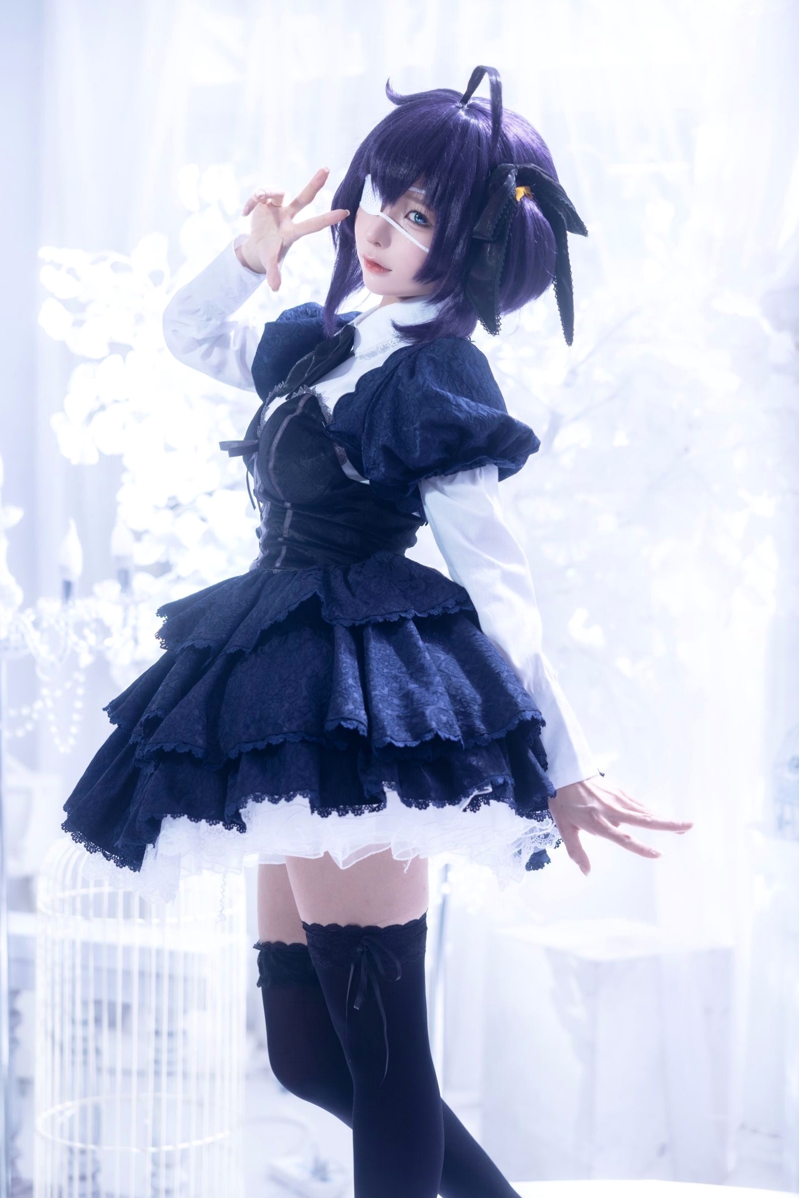 蠢沫沫-教主-六花原皮 梦幻哥特萝莉中二病邪王真眼Cosplay写真