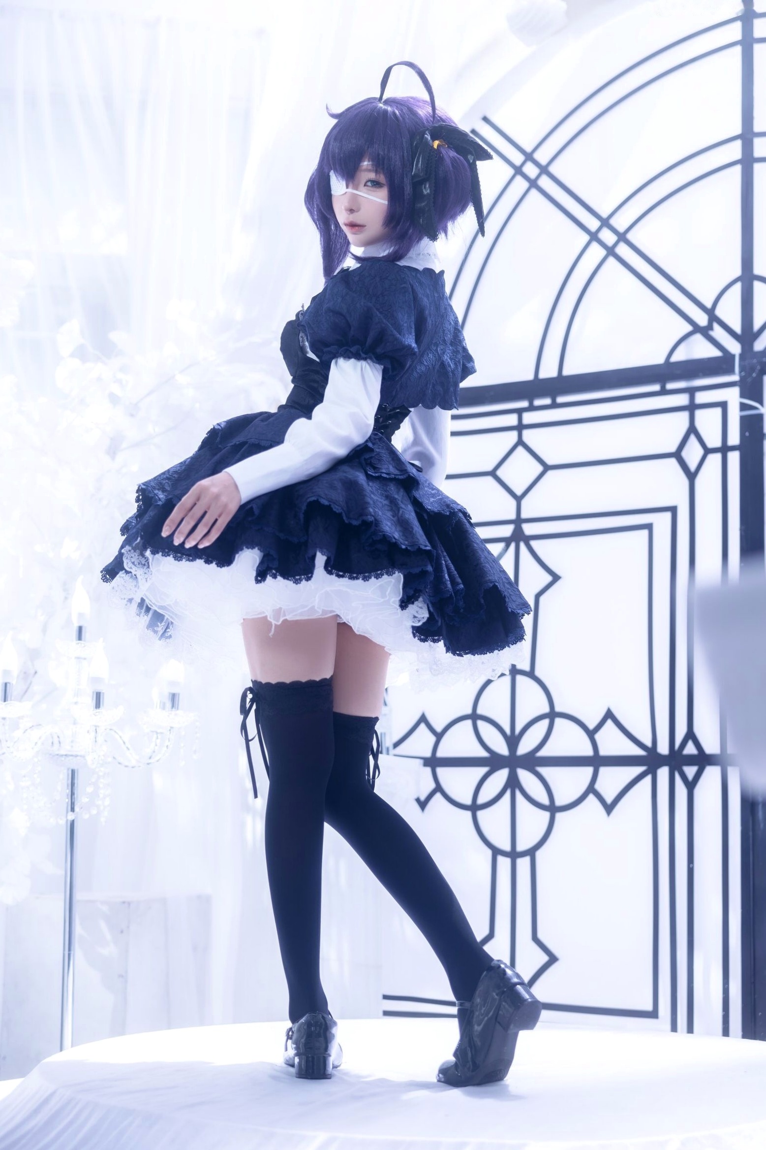 蠢沫沫-教主-六花原皮 梦幻哥特萝莉中二病邪王真眼Cosplay写真