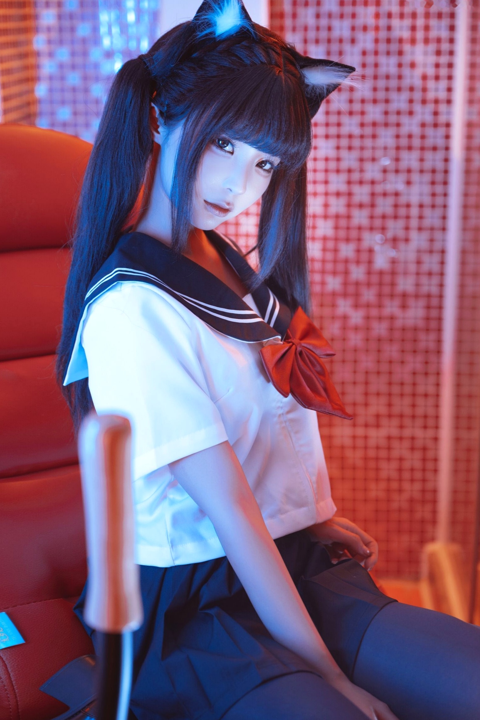 蠢沫沫三月T2订阅《另一面The-Other-Side束缚》猫耳制服浴室诱惑写真