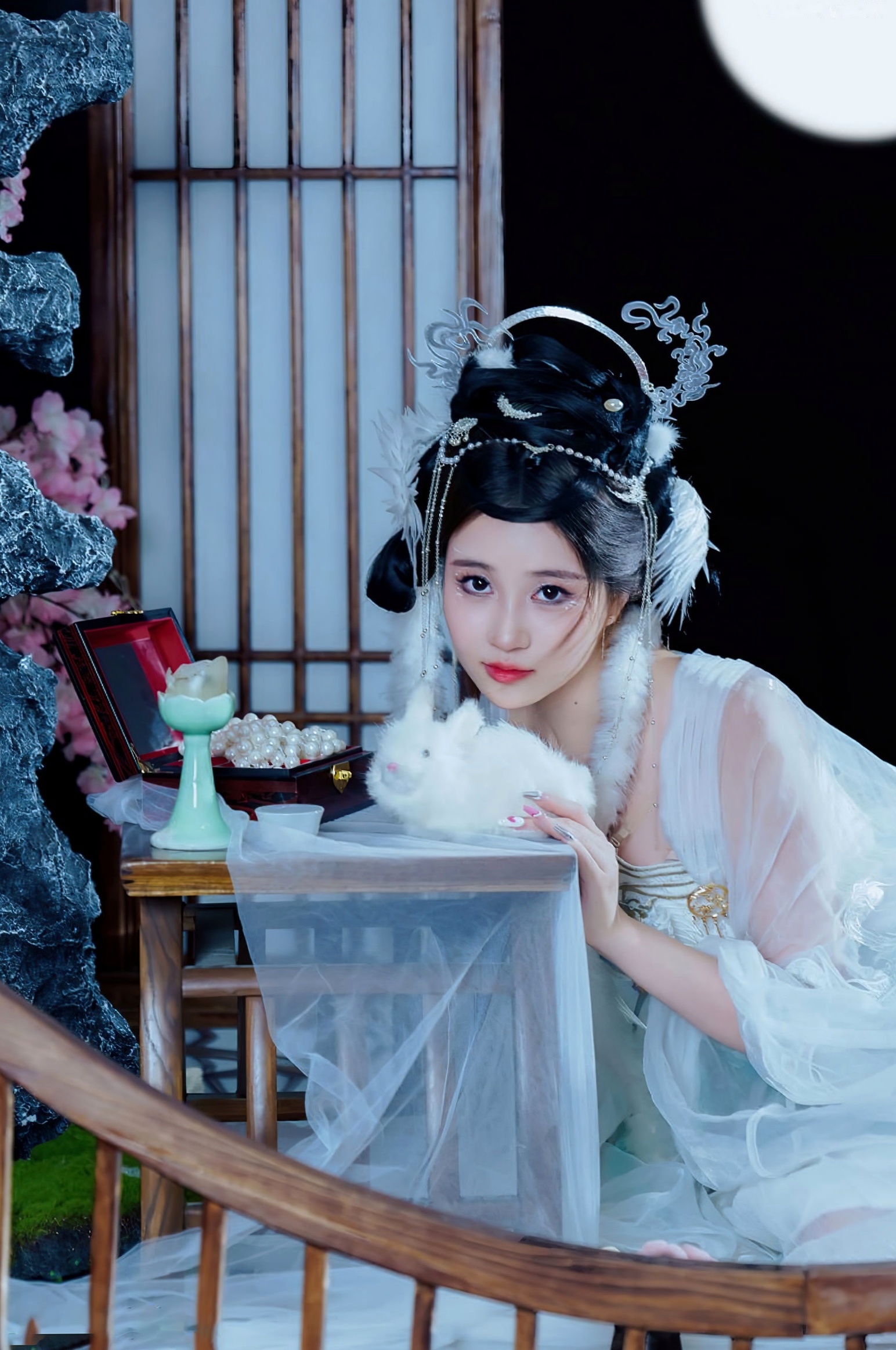 《年年Nnian-嫦娥仙子》古风汉服角色扮演性感大尺度私房写真