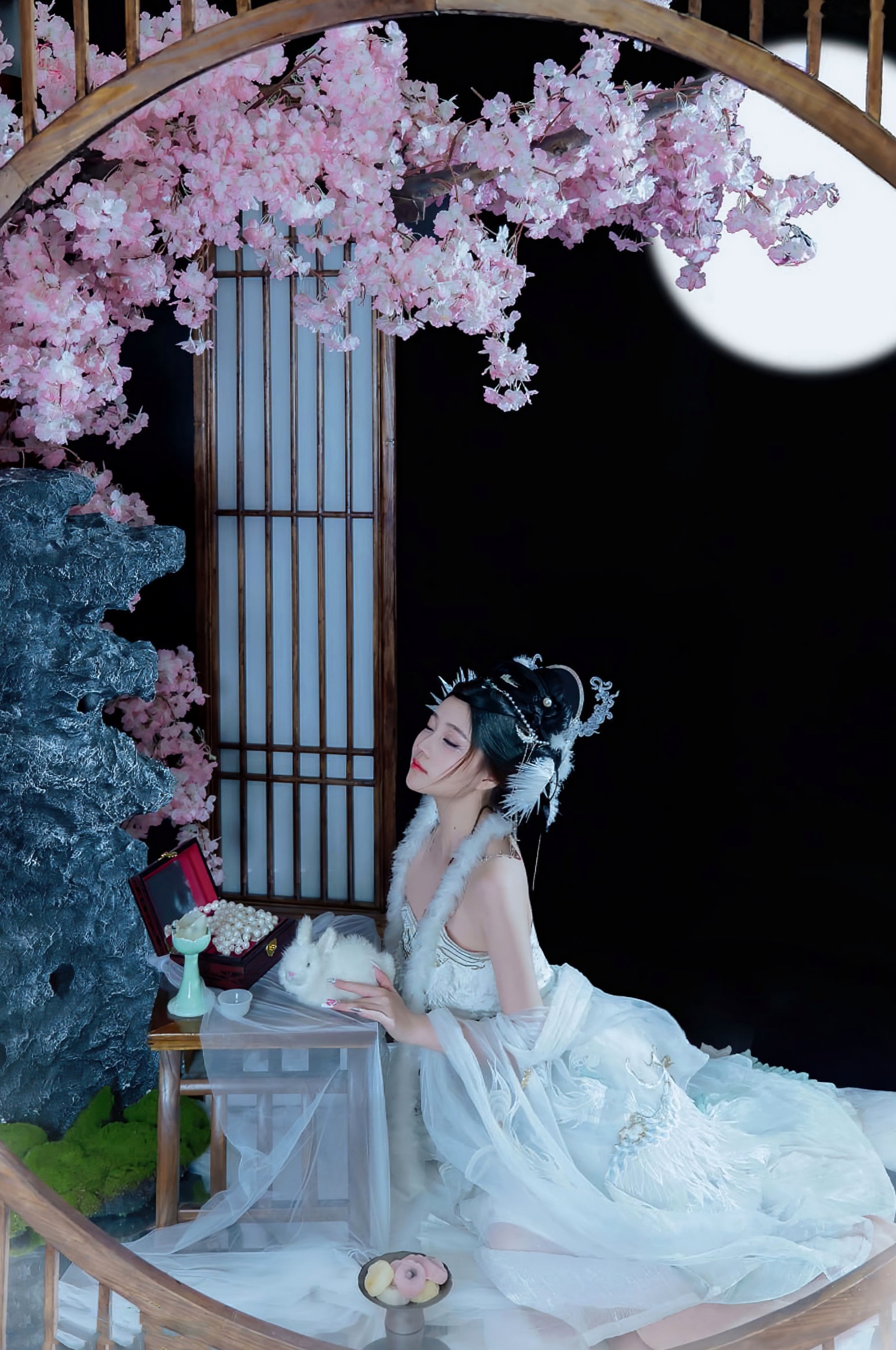 《年年Nnian-嫦娥仙子》古风汉服角色扮演性感大尺度私房写真