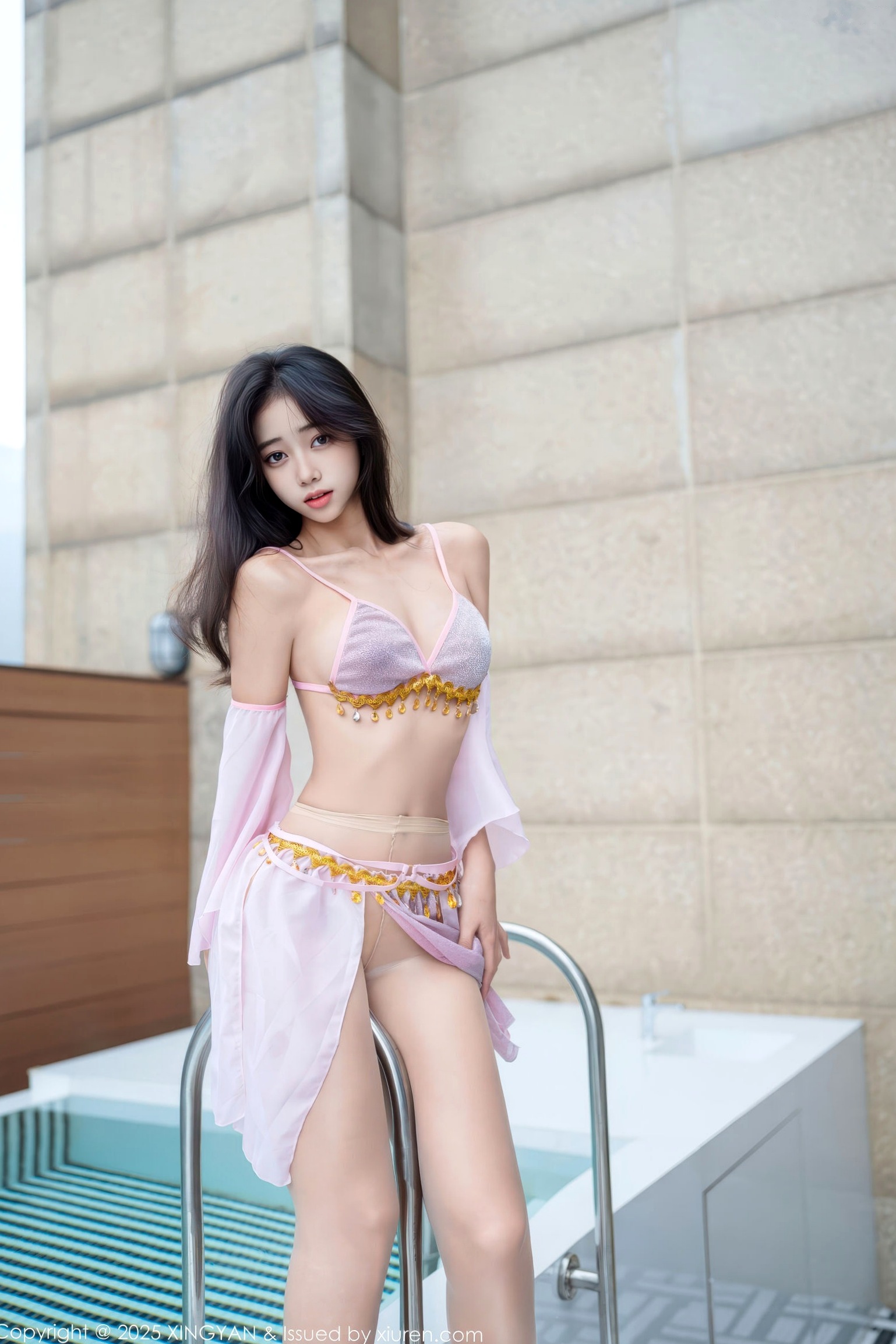 XingYan星颜社-430-时安安-西域风紫纱泳池写真,池畔高跟长腿女神,清纯与性感交织的极致诱惑大片-2025.11.20