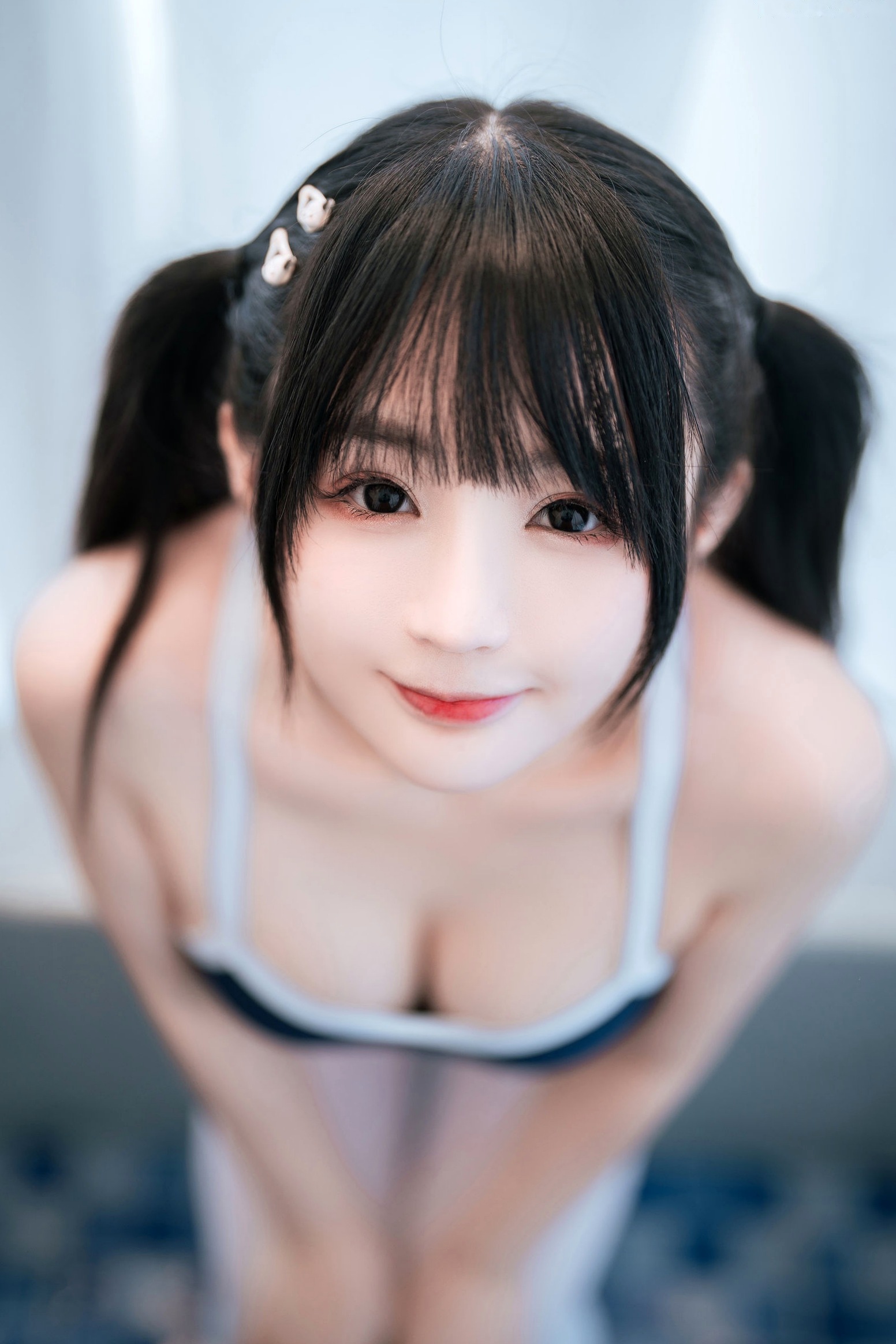 《桜井宁宁-059-青春双马尾少女泳池私房写真,性感白丝死库水诱惑》