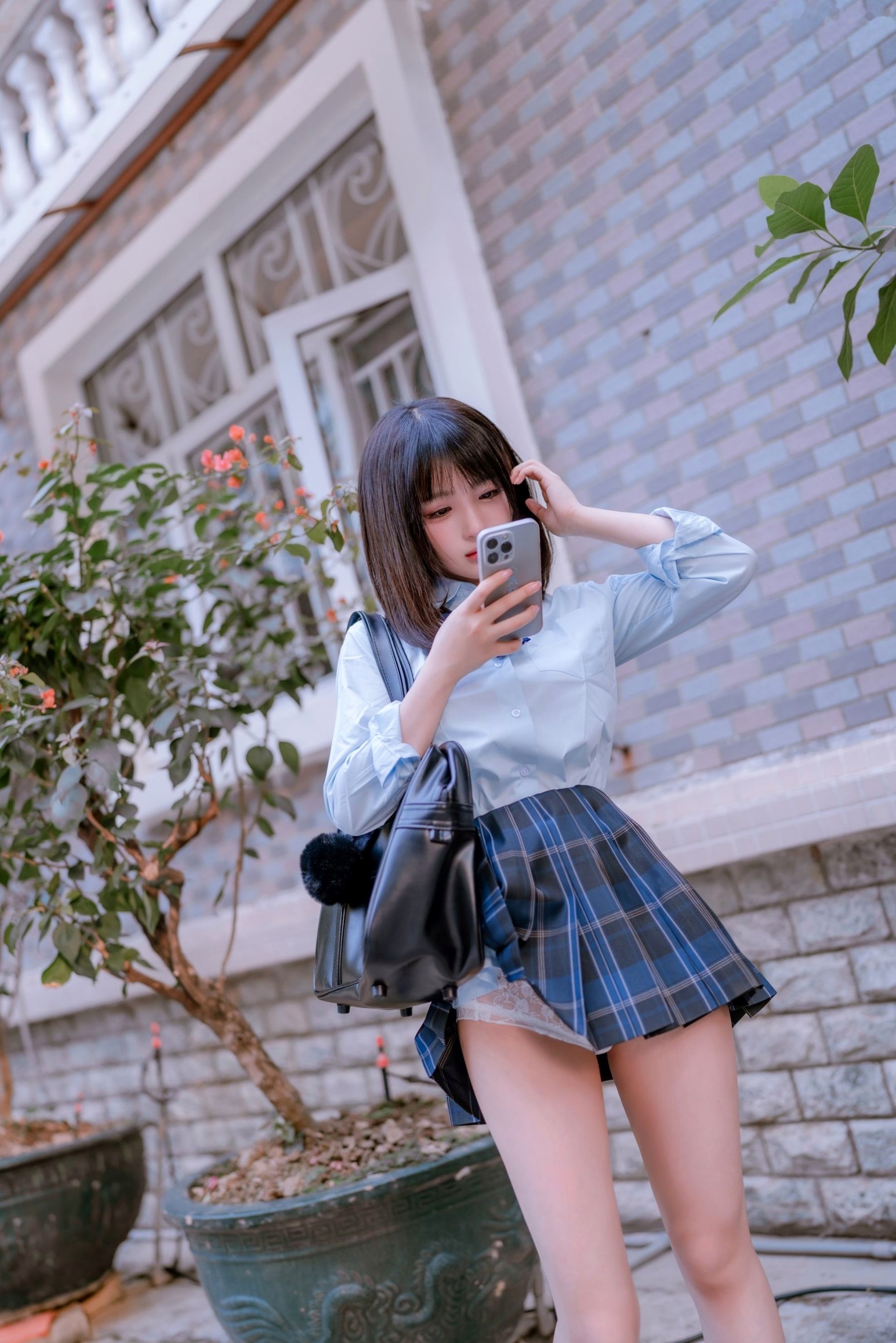 桜井宁宁-044-JK之居家私房照,极致清纯制服诱惑与性感身材完美呈现,甜美风格居家写真
