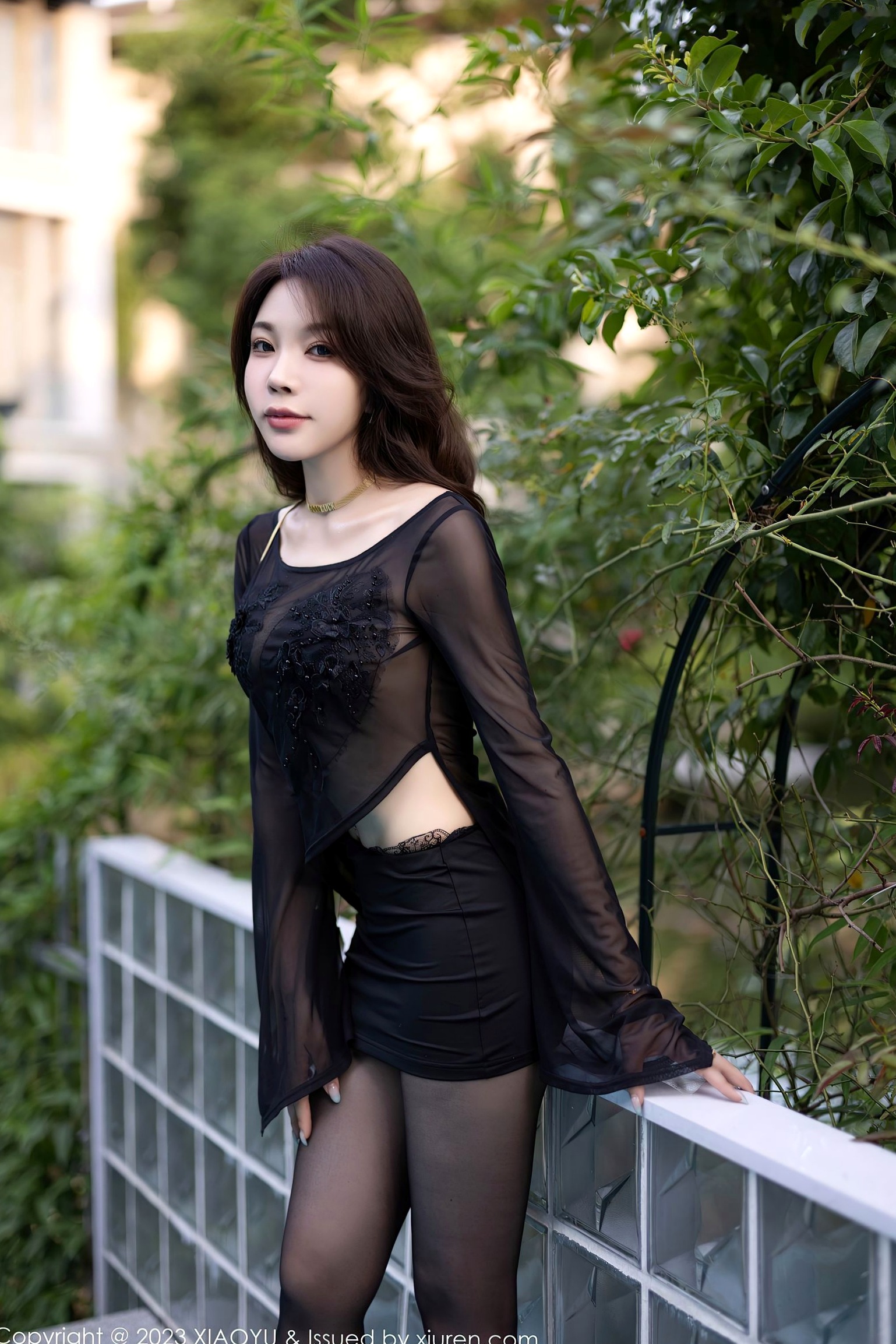 XiaoYu语画界-1089-徐莉芝Booty-黑色军装制服诱惑-黑丝美腿写真-私房摄影-2023.08.10