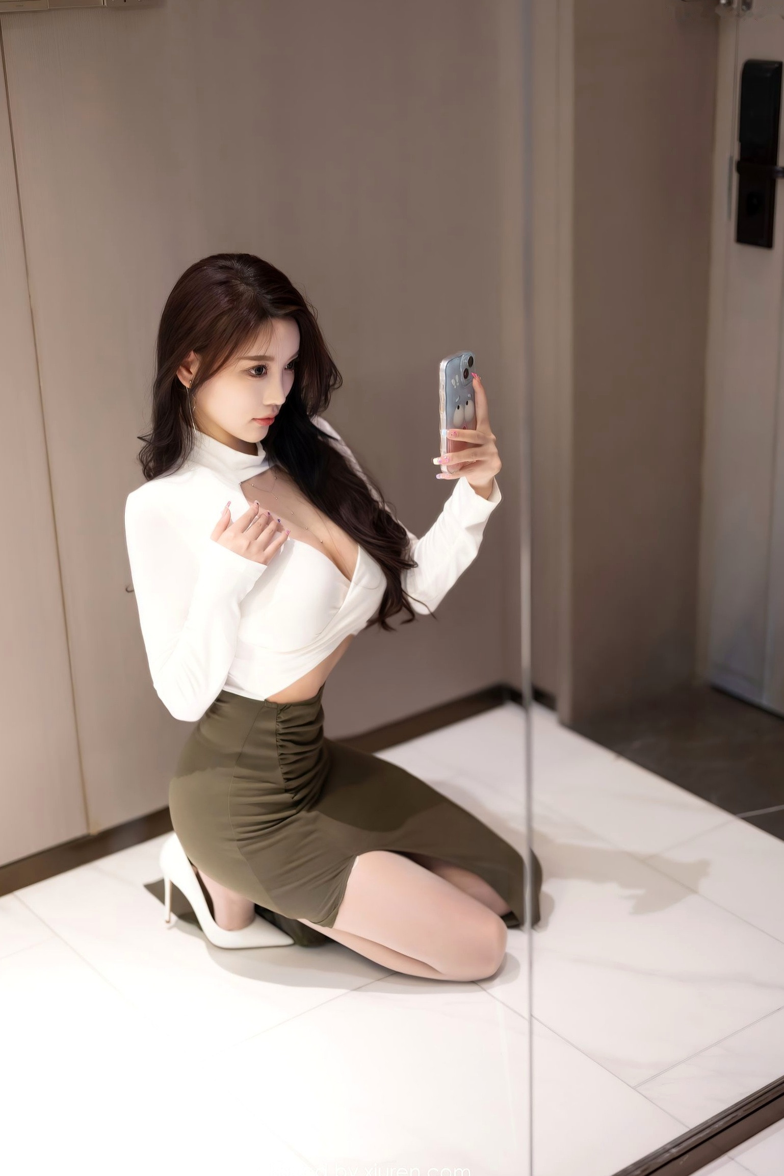 XiaoYu语画界-杨晨晨Yome-极致性感黑色蕾丝内衣与气质私房写真-黑丝长腿诱惑-无圣光大尺度