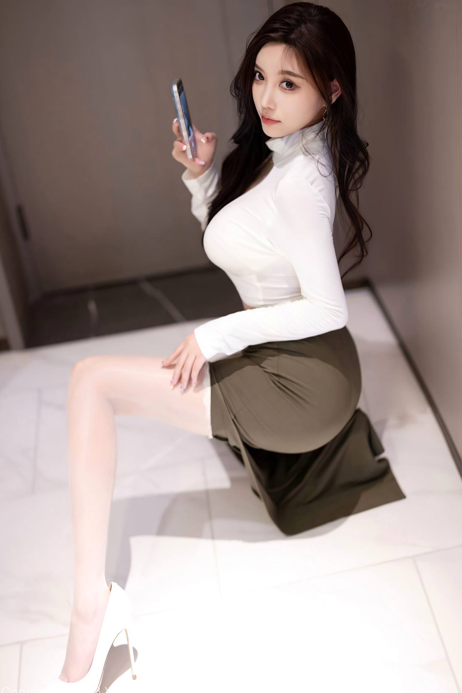 XiaoYu语画界-杨晨晨Yome-极致性感黑色蕾丝内衣与气质私房写真-黑丝长腿诱惑-无圣光大尺度