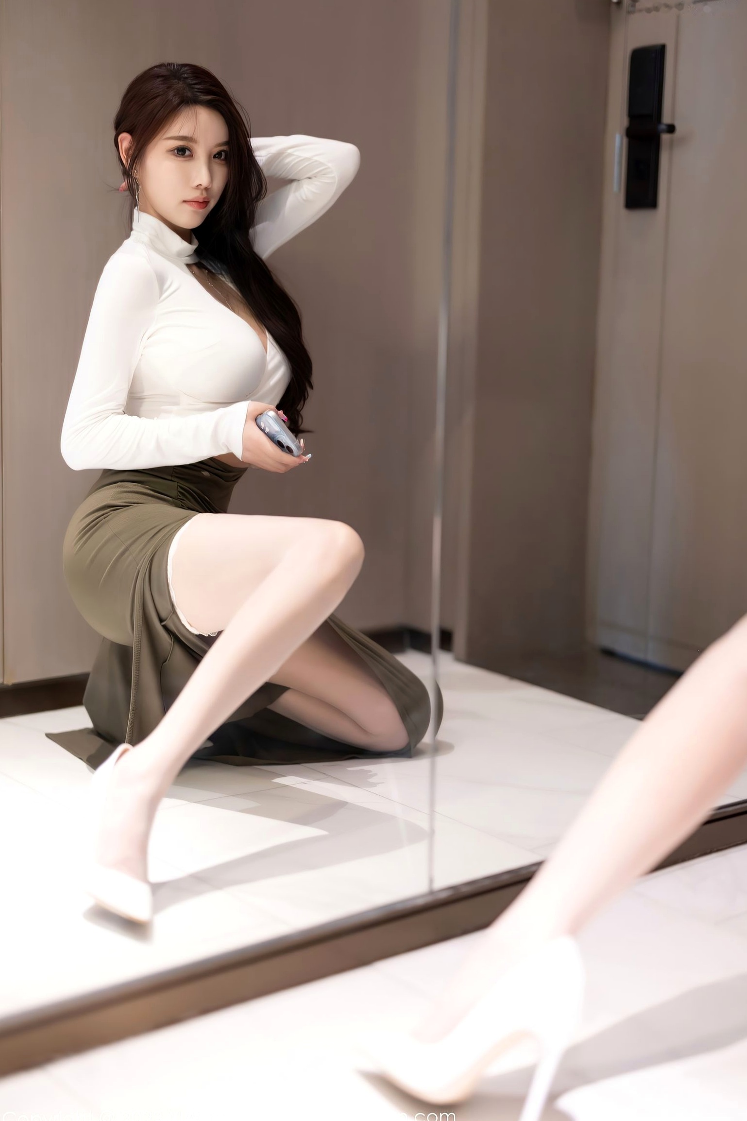 XiaoYu语画界-杨晨晨Yome-极致性感黑色蕾丝内衣与气质私房写真-黑丝长腿诱惑-无圣光大尺度