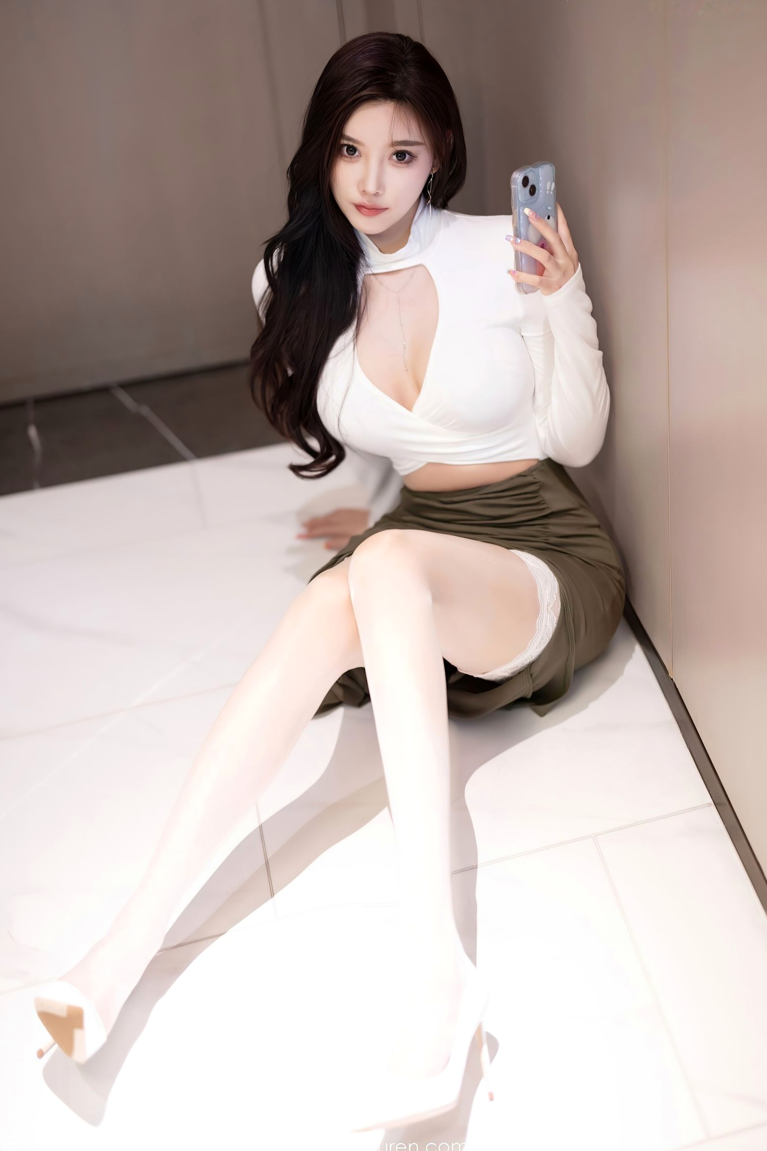 XiaoYu语画界-杨晨晨Yome-极致性感黑色蕾丝内衣与气质私房写真-黑丝长腿诱惑-无圣光大尺度