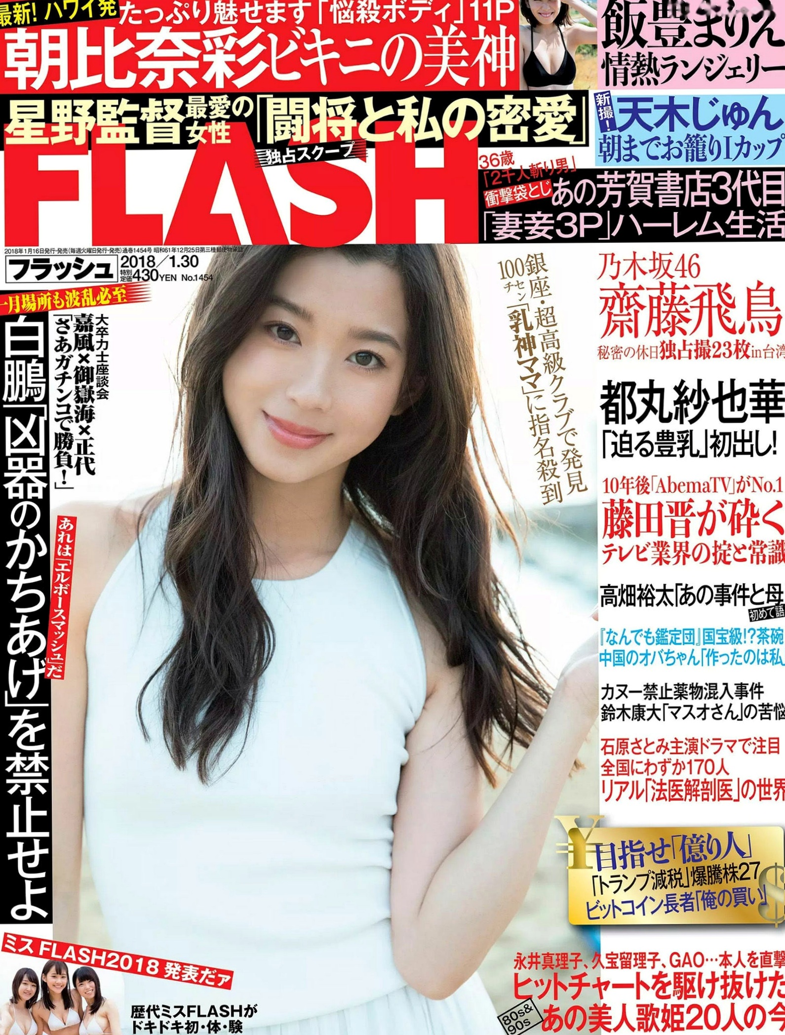 FLASH杂志精选写真:朝比奈彩、斋藤飞鸟、饭丰万理江等众女神比基尼与私房大尺度合集