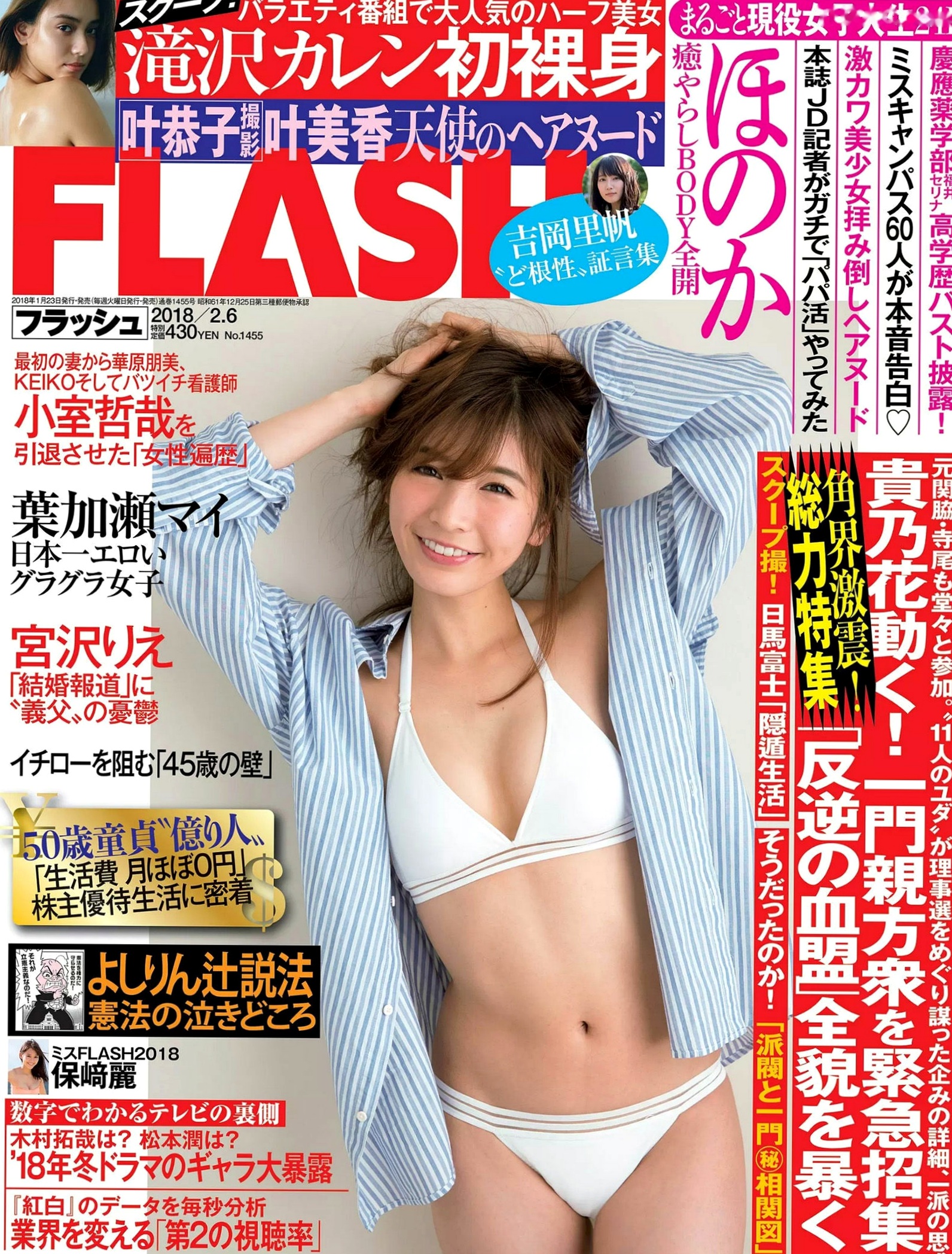 FLASH杂志 ほのか 滝沢カレン 叶美香 葉加瀬マイ 保﨑麗 福井セリナ精选 2018.02.06 比基尼清凉私房写真大赏