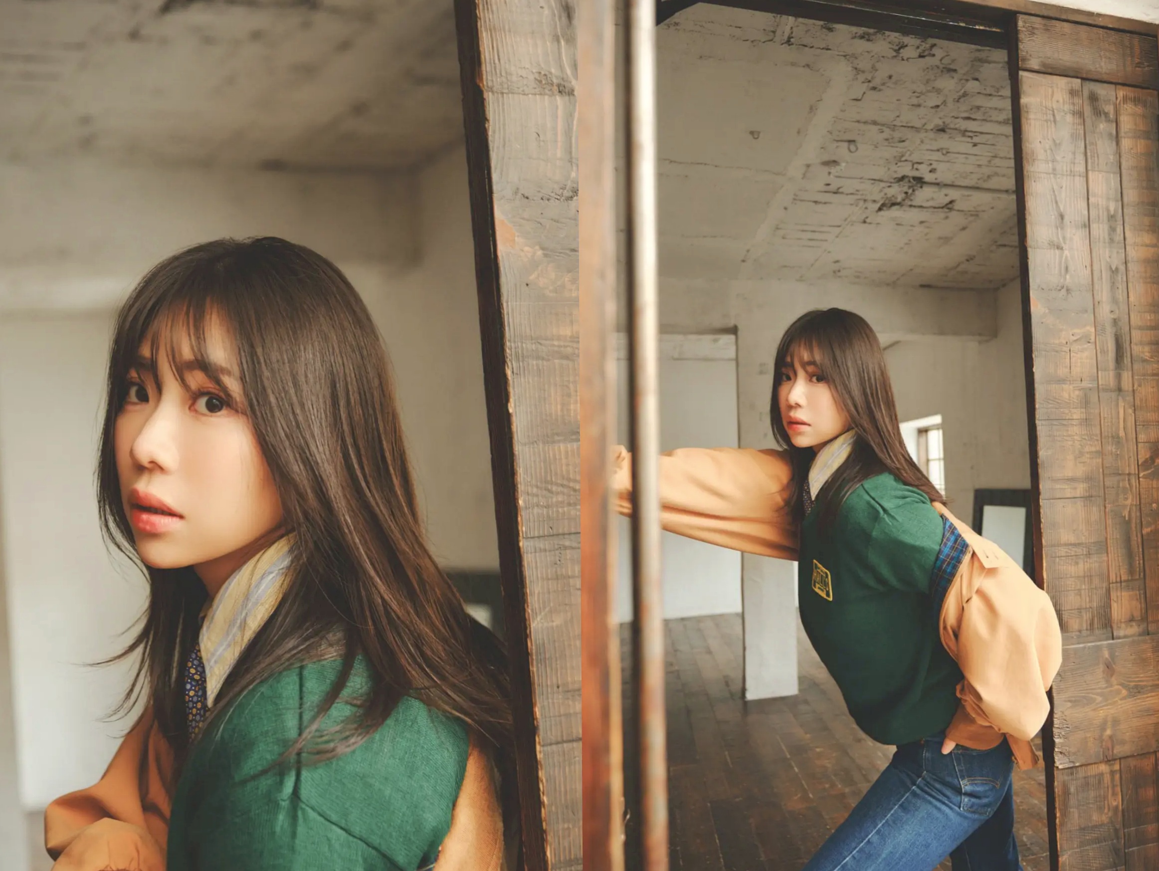 鈴木ふみ奈 - 私を捕まえて 黄色深V泳衣与红色内衣性感私房写真