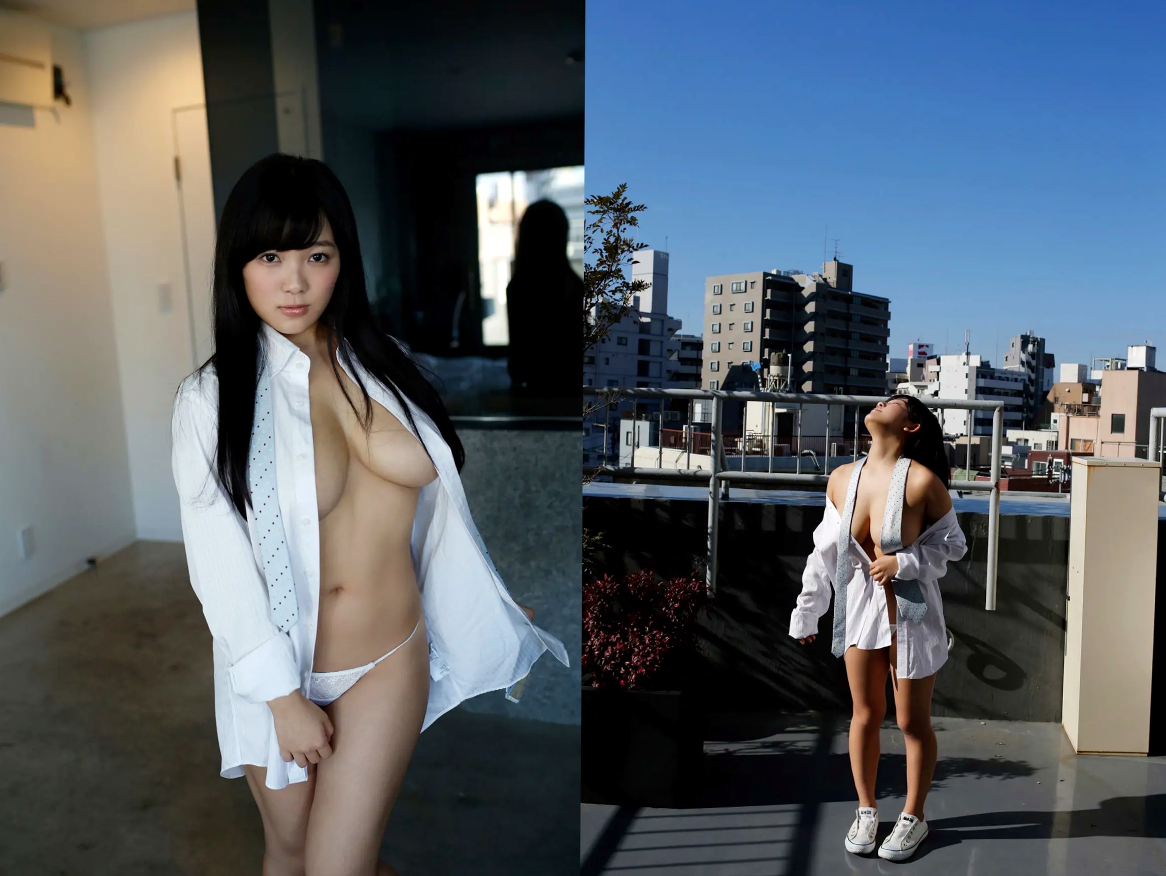 天木纯日本女神极致私房大片,白色蕾丝内衣性感诱惑,展现童颜巨乳魅力