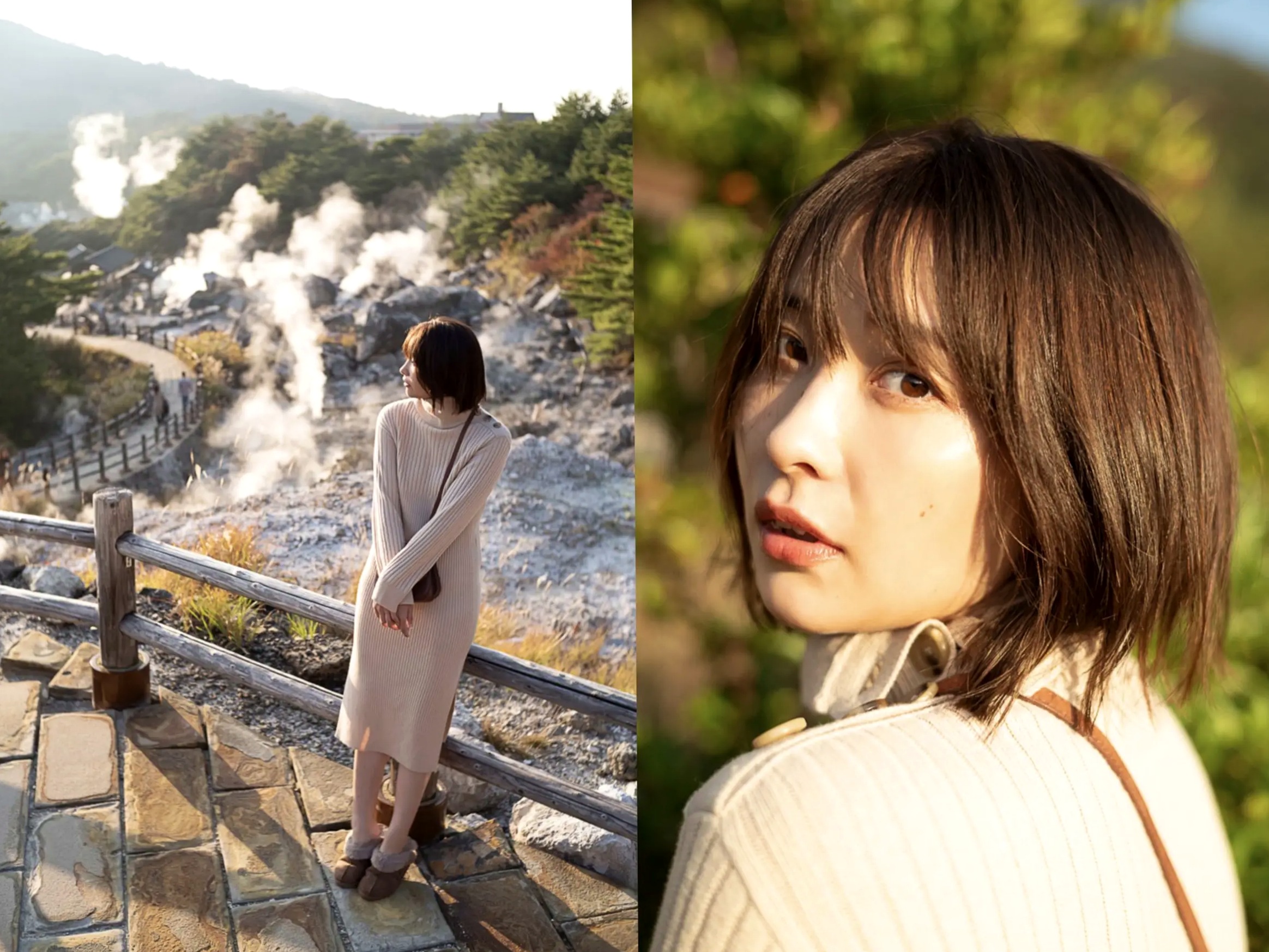 山崎真実(山崎真实) - ひとときの恋人:清新户外与慵懒榻榻米私房写真,治愈系日本女神倾情演绎,温婉柔美,让人悸动的恋人视角