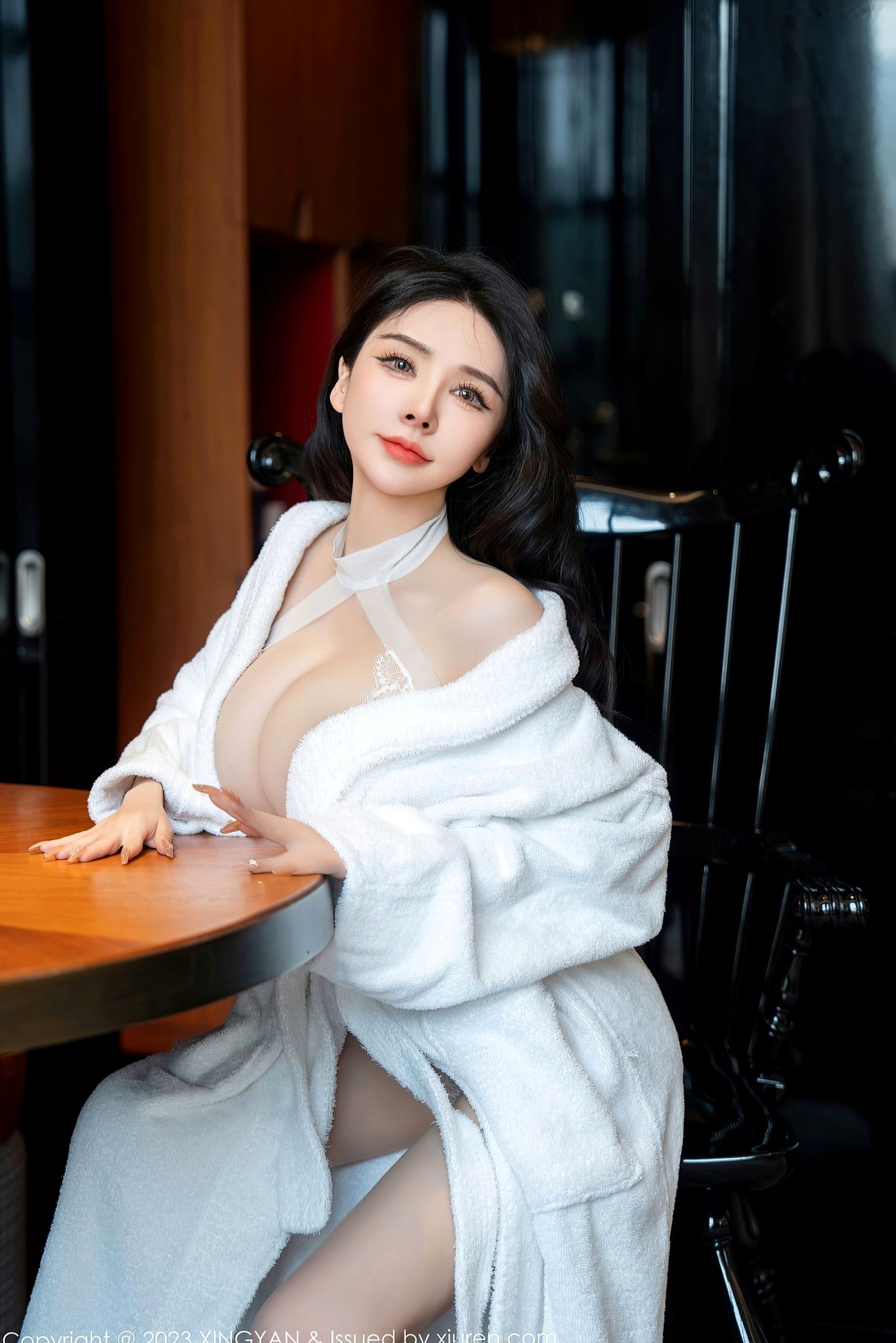 XingYan星颜社-220-潘娇娇-白色浴袍白纱轻透蕾丝情趣内衣-2023.12.04 - 无圣光大尺度