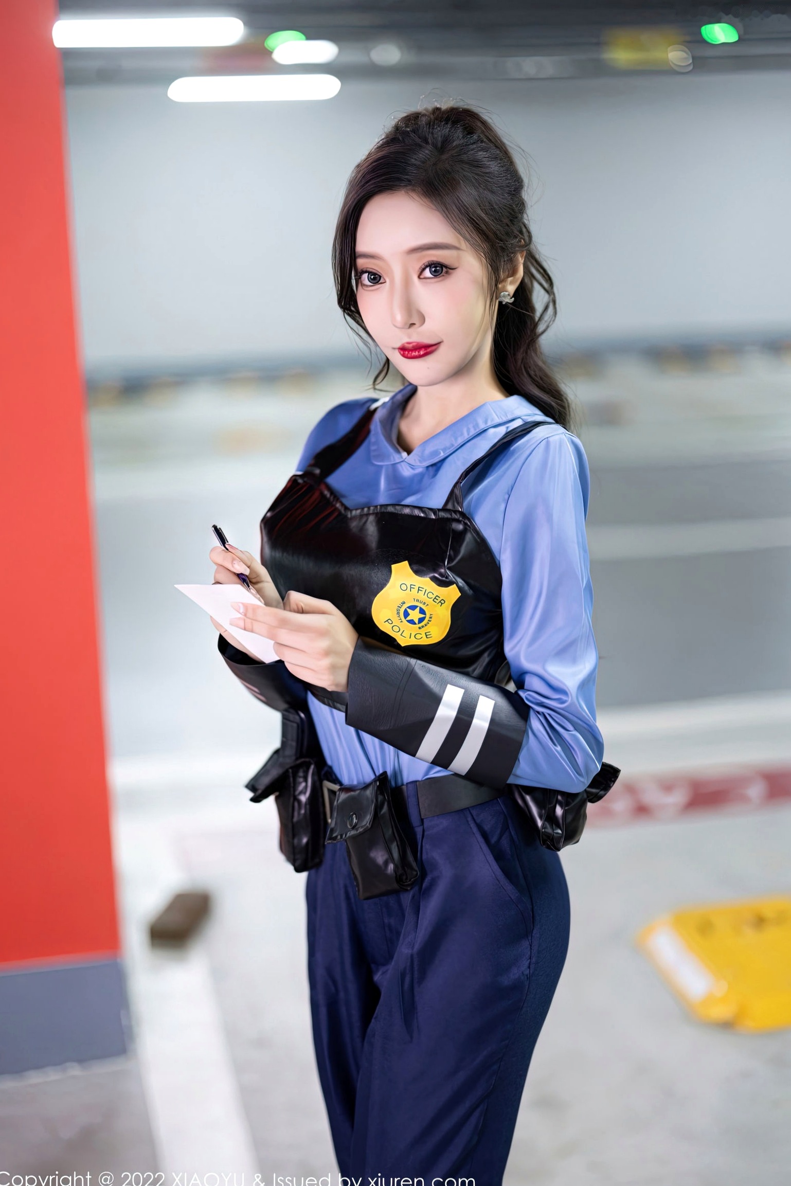 XiaoYu语画界-929-王馨瑶Yanni-绝美女警角色扮演制服诱惑-飒爽警花黑色战术内衣私房照-无圣光大尺度