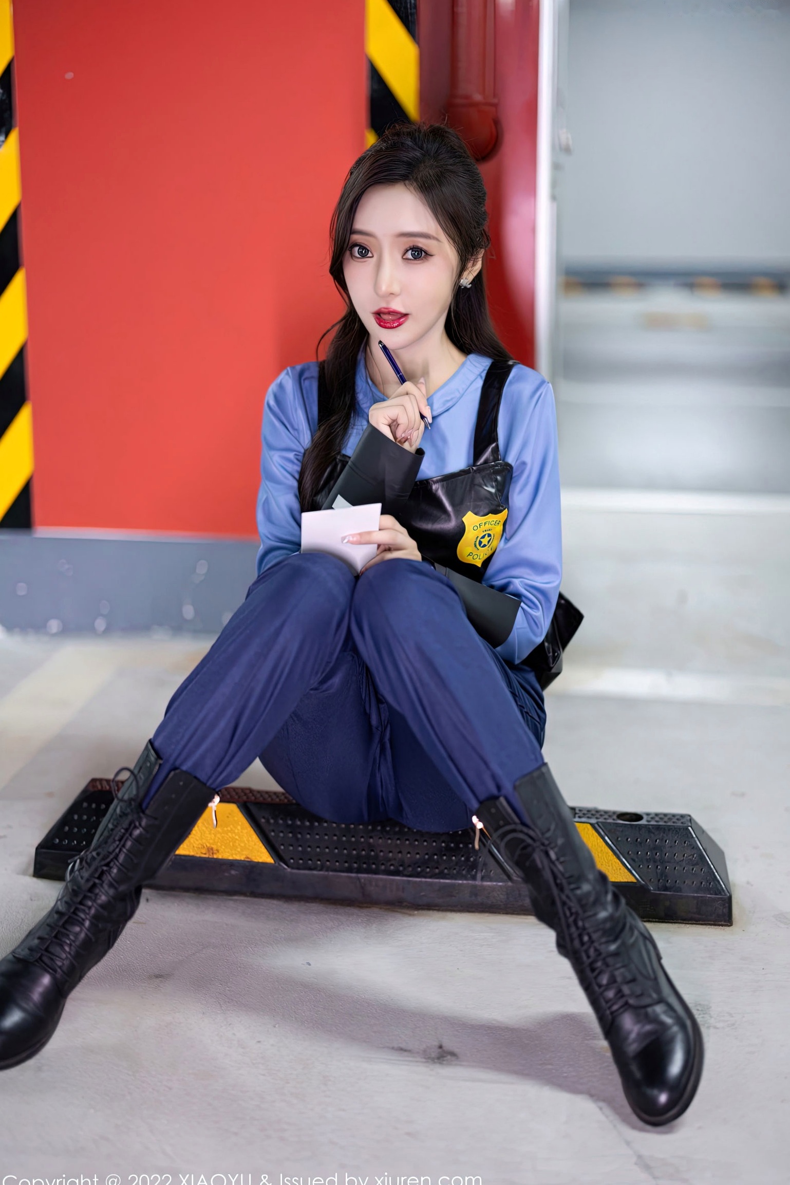 XiaoYu语画界-929-王馨瑶Yanni-绝美女警角色扮演制服诱惑-飒爽警花黑色战术内衣私房照-无圣光大尺度