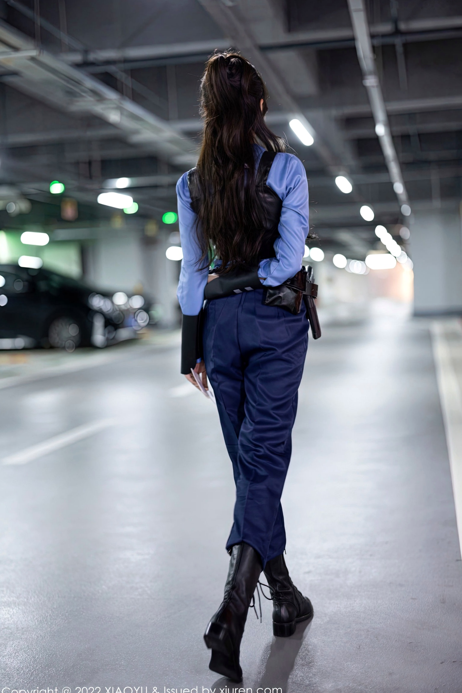 XiaoYu语画界-929-王馨瑶Yanni-绝美女警角色扮演制服诱惑-飒爽警花黑色战术内衣私房照-无圣光大尺度