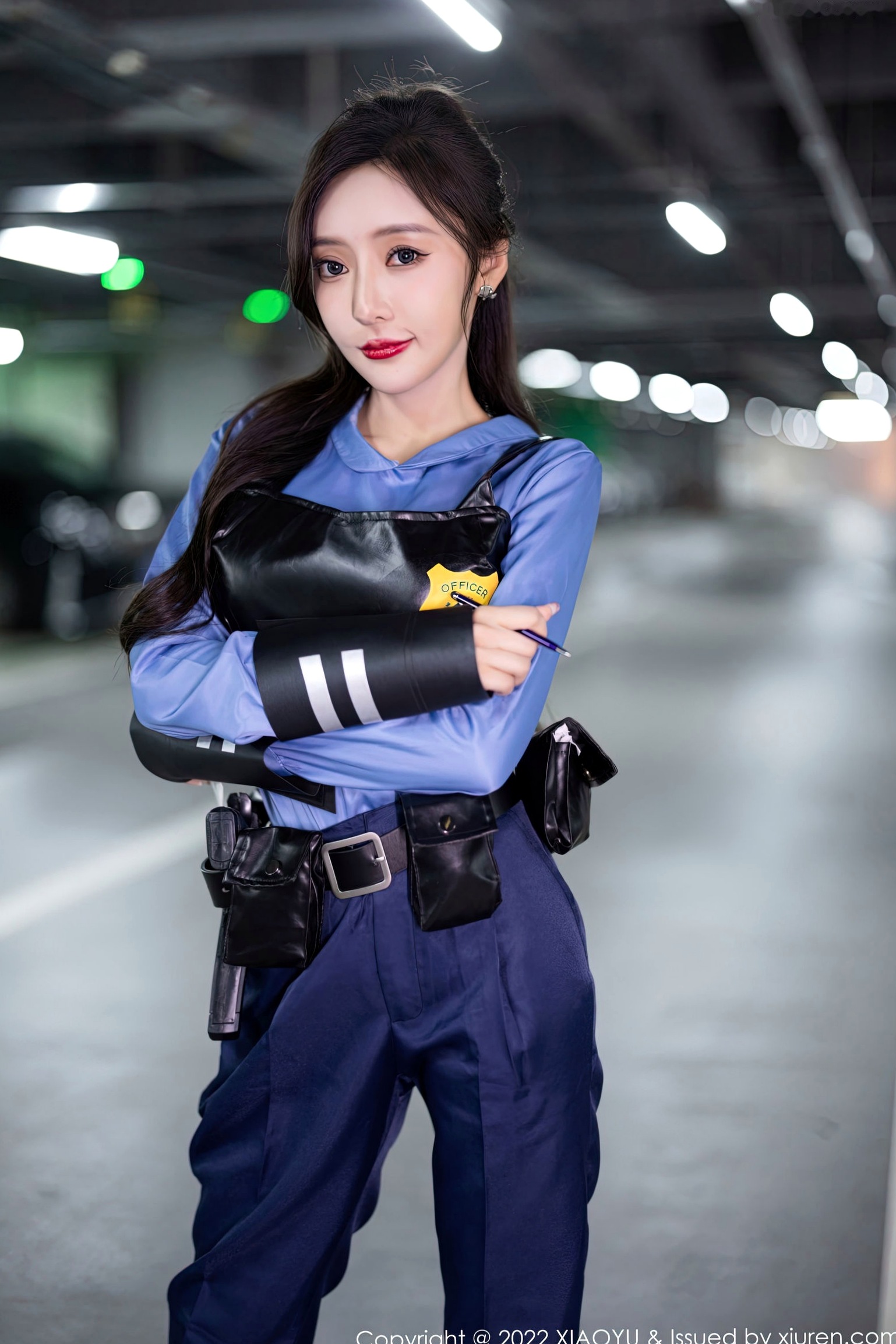 XiaoYu语画界-929-王馨瑶Yanni-绝美女警角色扮演制服诱惑-飒爽警花黑色战术内衣私房照-无圣光大尺度
