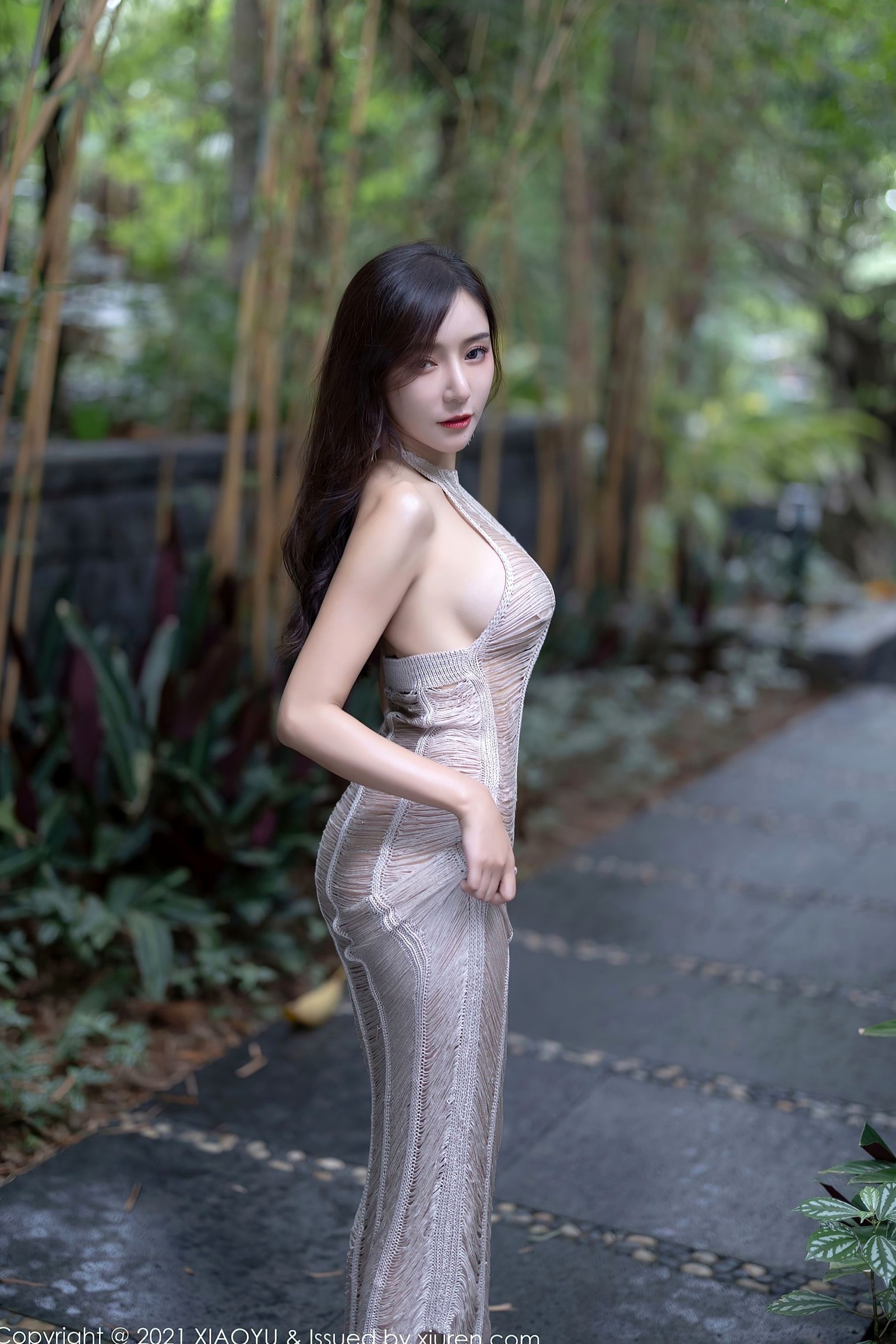 XiaoYu语画界王馨瑶Yanni-镂空薄纱透视长裙户外私房极致诱惑大尺度写真