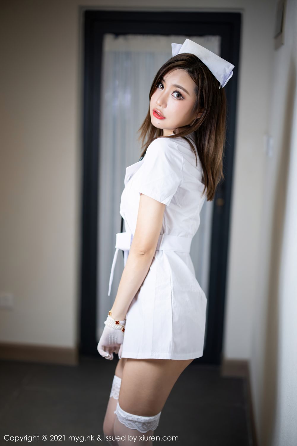 绮里嘉的杭州旅拍 护士制服主题系列