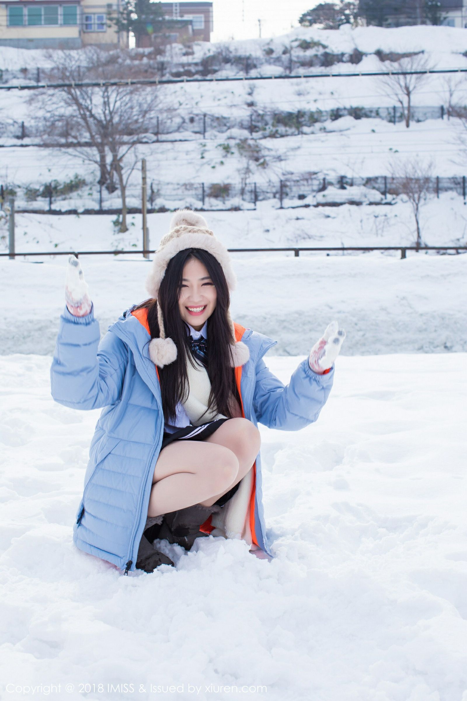 冬日女神许诺Sabrina 优雅气质迷人大长腿