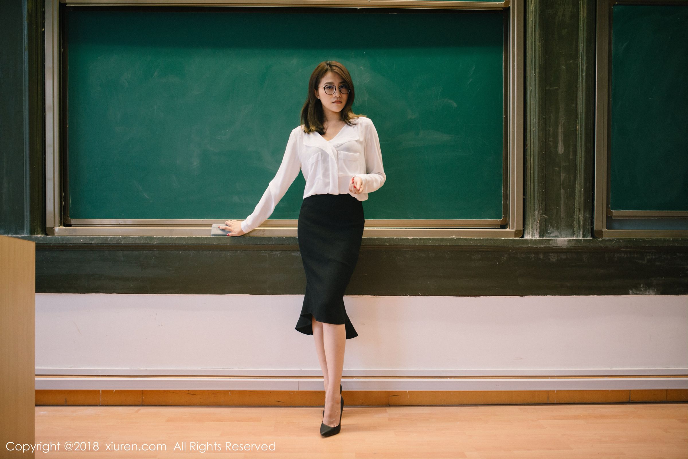 气质女神许诺Sabrina 教师OL制服主题系列