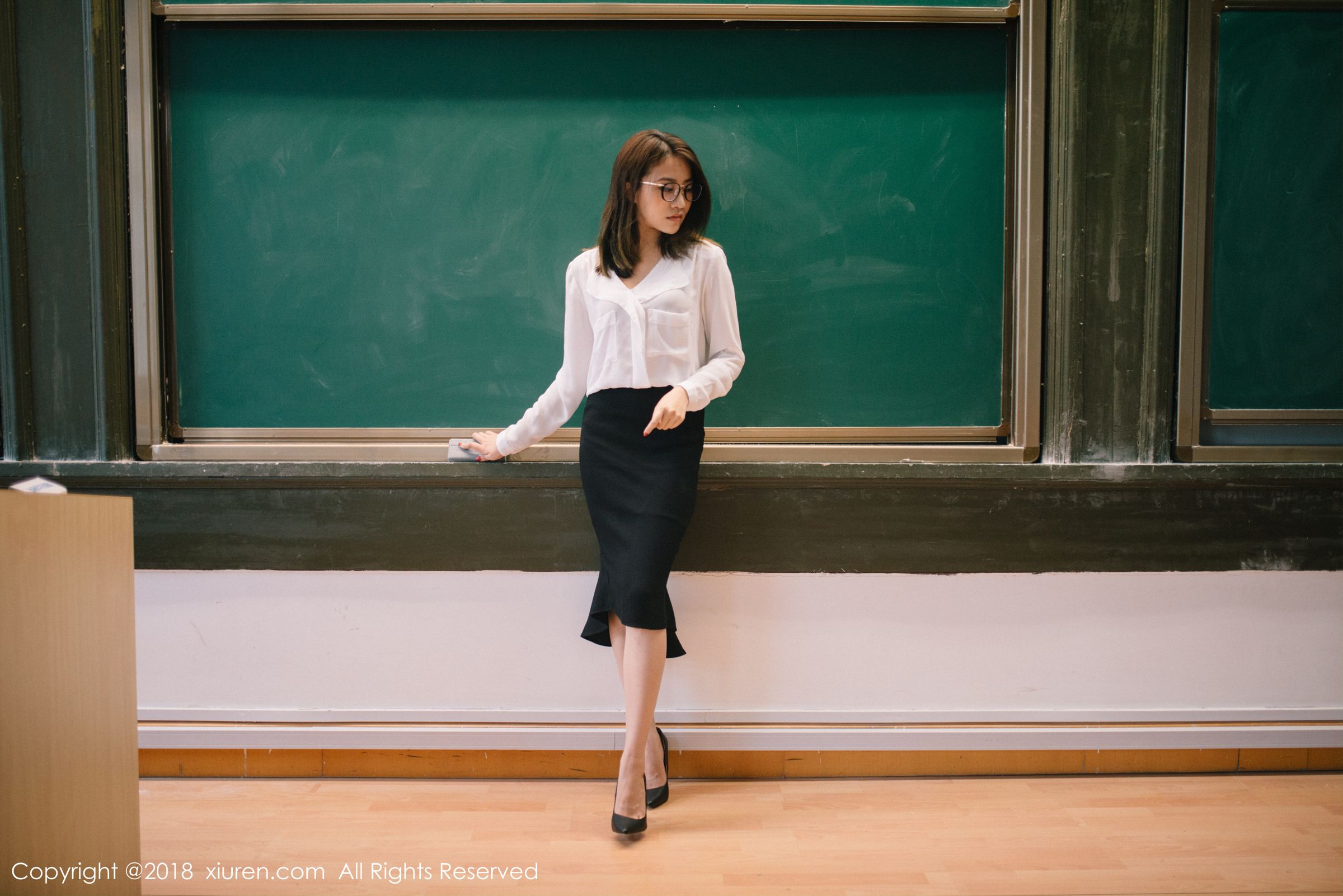 气质女神许诺Sabrina 教师OL制服主题系列