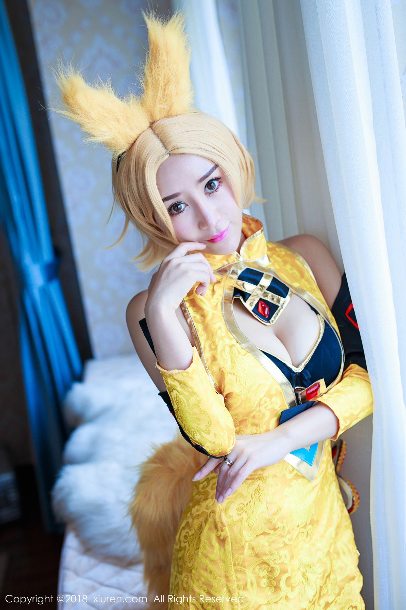 性感女神邹晶晶 王者荣耀妲己COS