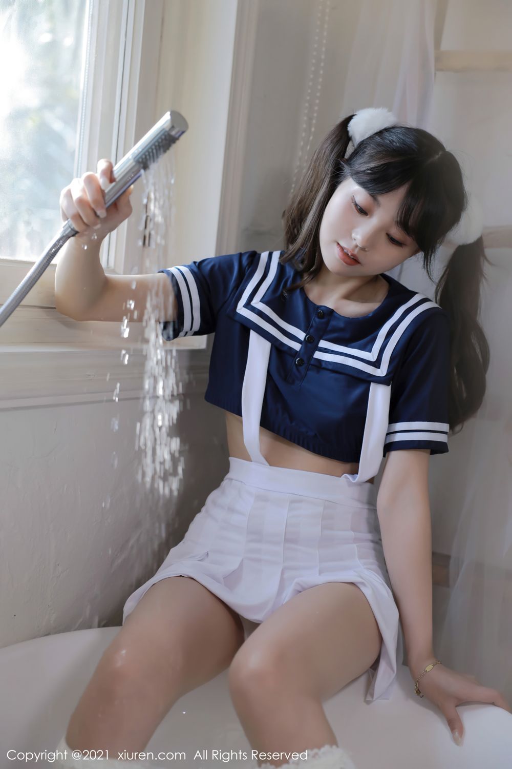 佘贝拉澳门旅拍 清纯动人双马尾