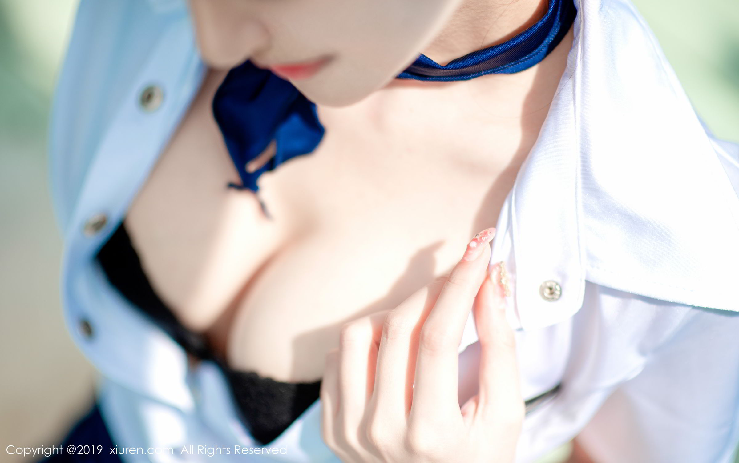性感女神沈梦瑶 空乘制服草莓内衣