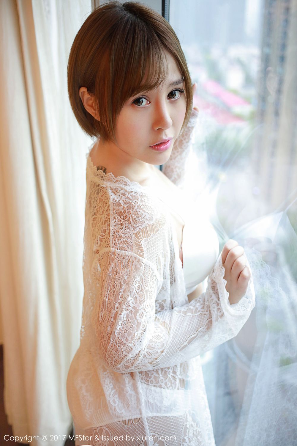 清新女神Evelyn艾莉 半透内衣完美曲线