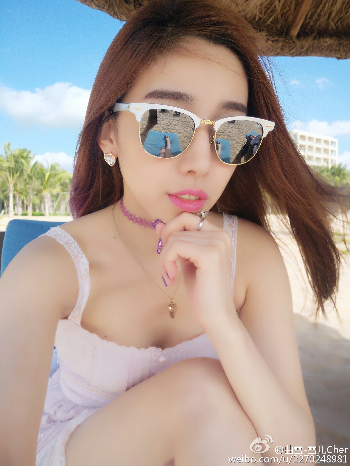 雪儿Cher(曲雪) 微博时尚自拍写真图