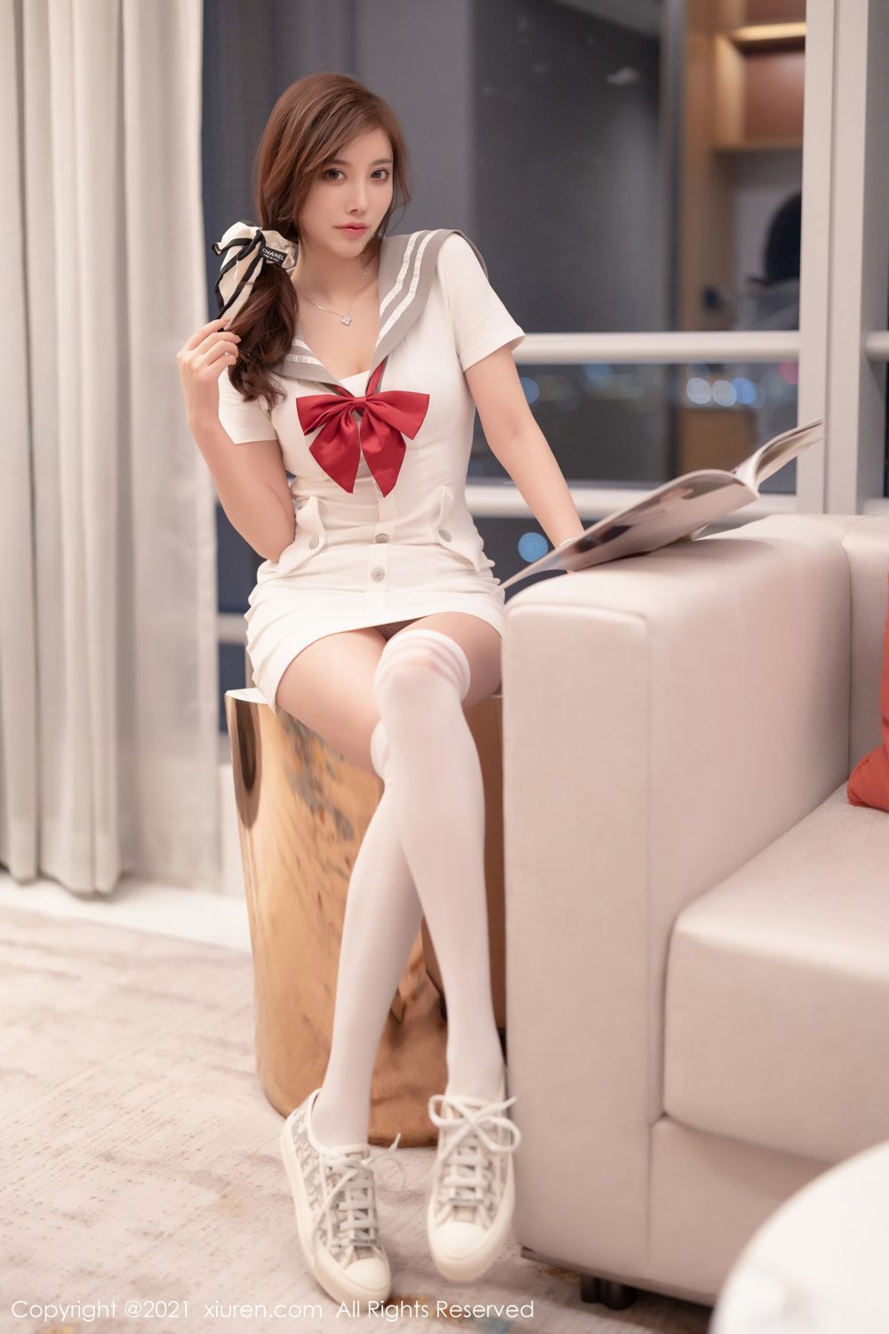 你的女神杨晨晨Yome 水手制服清纯可人